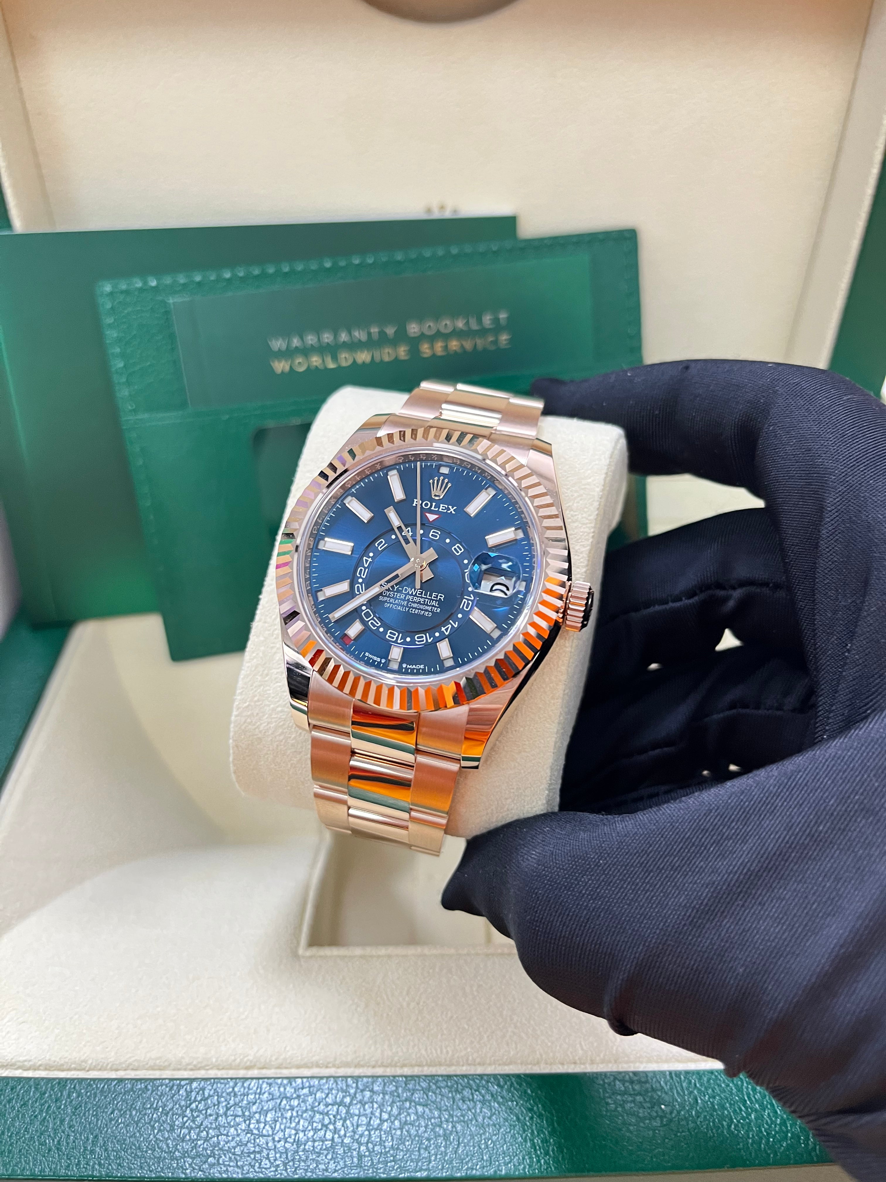 Rolex Sky-Dweller Men's Watch with Blue Dial & Oyster Bracelet - Ref. 336935 | Luxury Automatic Watch for Business, Travel & Special Occasions
