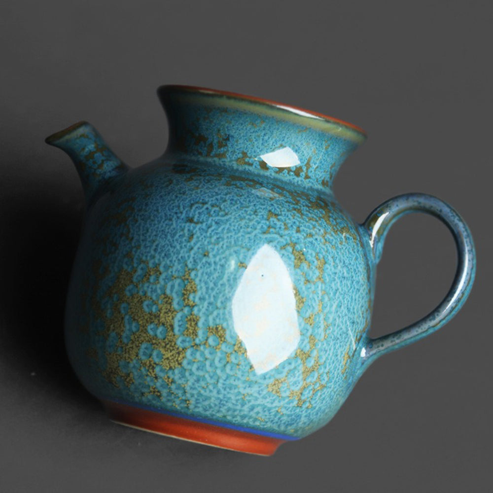 Premium Handmade Jun Kiln Tianmu Teacup - Authentic Chinese Ceramic Tea Cup for Gongfu Tea Ceremony, Perfect for Home, Office, or Gift Giving