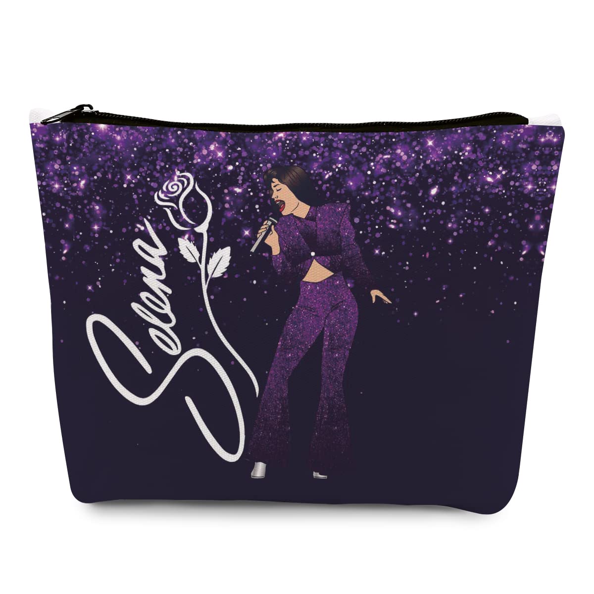 Stylish Singer-Themed Makeup & Toiletry Bag - Perfect Music Lover Gift with Lyrics Print for Women, BFF, Sister - Great for Graduation, Birthday & Christmas - Ideal for Travel, Concerts & Daily Use