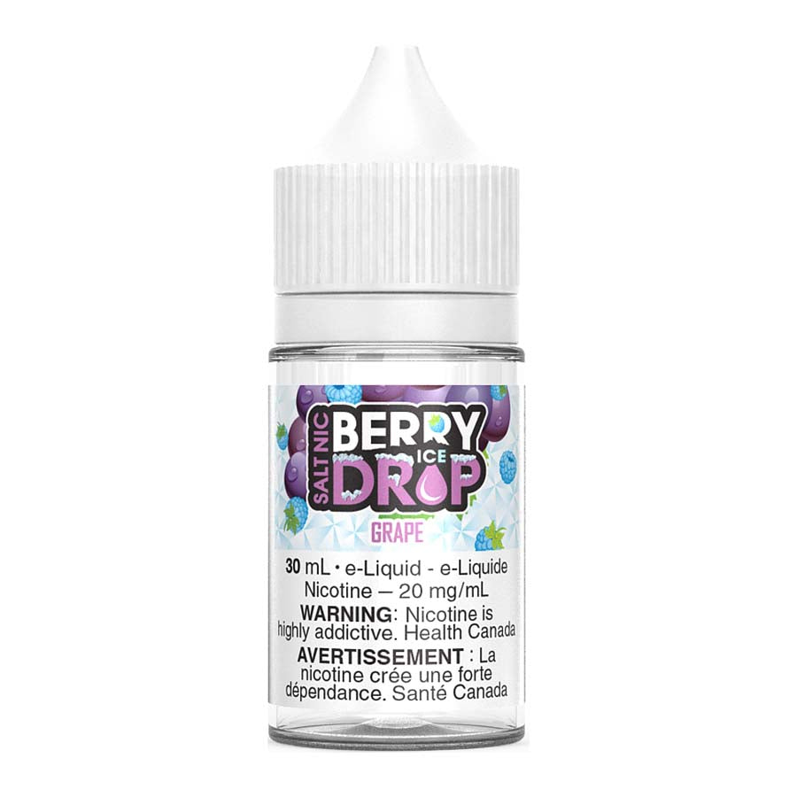 Berry Drop Ice Salt Nic E-Liquid - Grape Flavor 30ml | Refreshing Vape Juice for All-Day Enjoyment | Perfect for Pod Systems & Vape Pens
