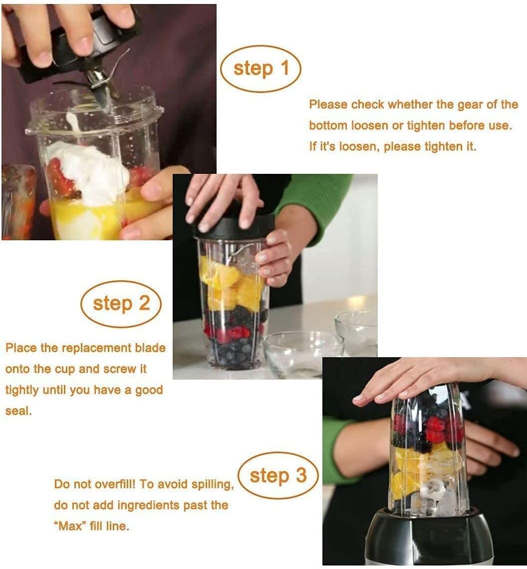 2 Pack 24OZ Blender Replacement Cups with Sip & Seal Lids - Compatible with Nutri Ninja Auto-iQ 900W/1000W Series and Duo Blenders - BPA-Free Leakproof Blending Containers for Smoothies, Protein Shakes & Meal Prep