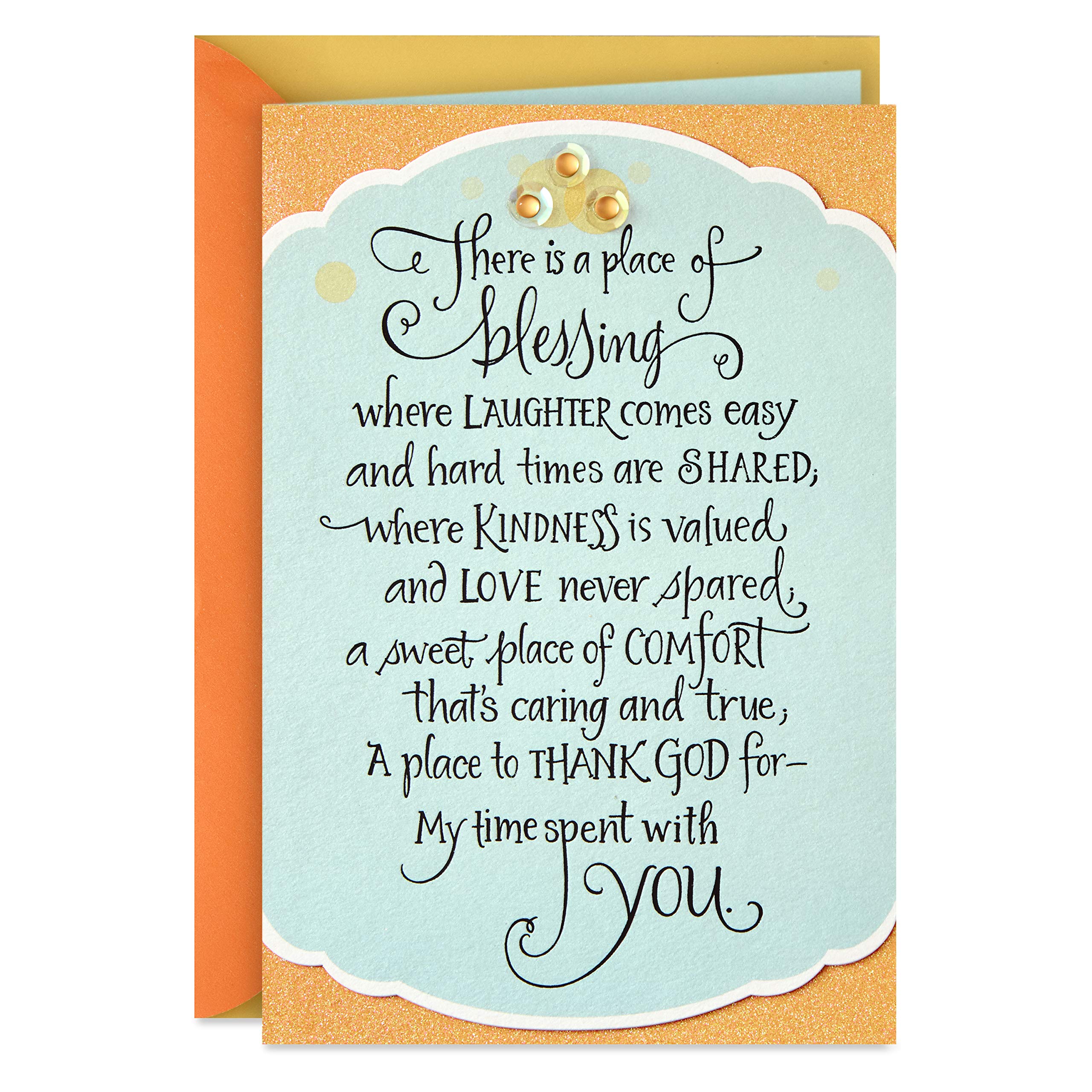 Hallmark DaySpring Religious Birthday Card - Blessings On Your Birthday - Christian Greeting Card for Friends & Family - Perfect for Church Members, Bible Study Groups & Faith-Based Celebrations