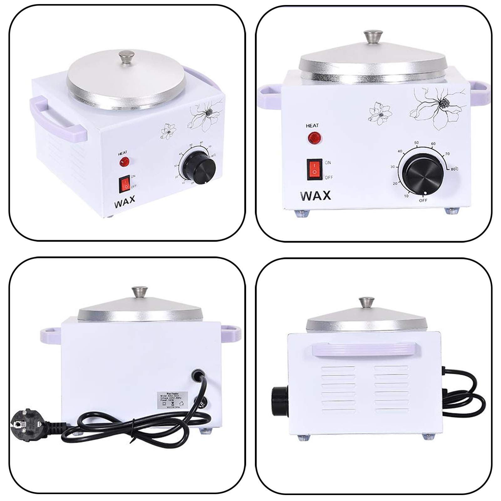 Professional Electric Wax Warmer for Hair Removal - Adjustable Temperature Wax Melt Heater Pot for Salon & Home Use - Ideal for Men & Women Waxing (Legs, Arms, Bikini Line & Facial Hair)
