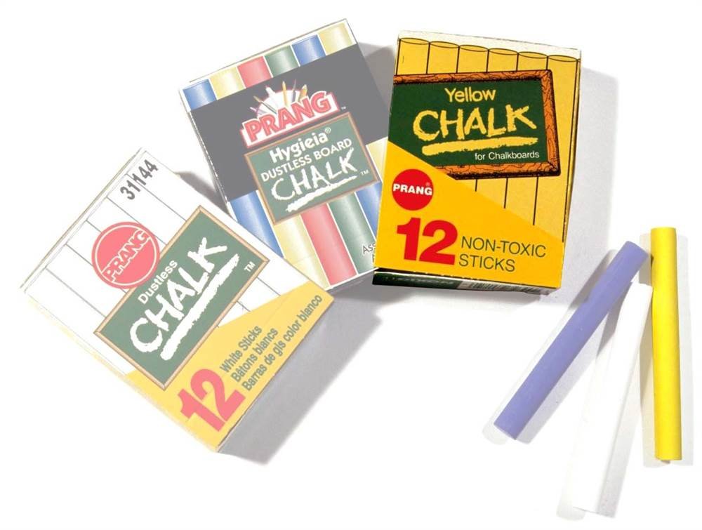 Bright Yellow Chalk - 12 Sticks in Bulk for Kids, Teachers & Sidewalk Art | Non-Toxic, Dustless & Vibrant Colors for Classroom, Playground & Outdoor Fun