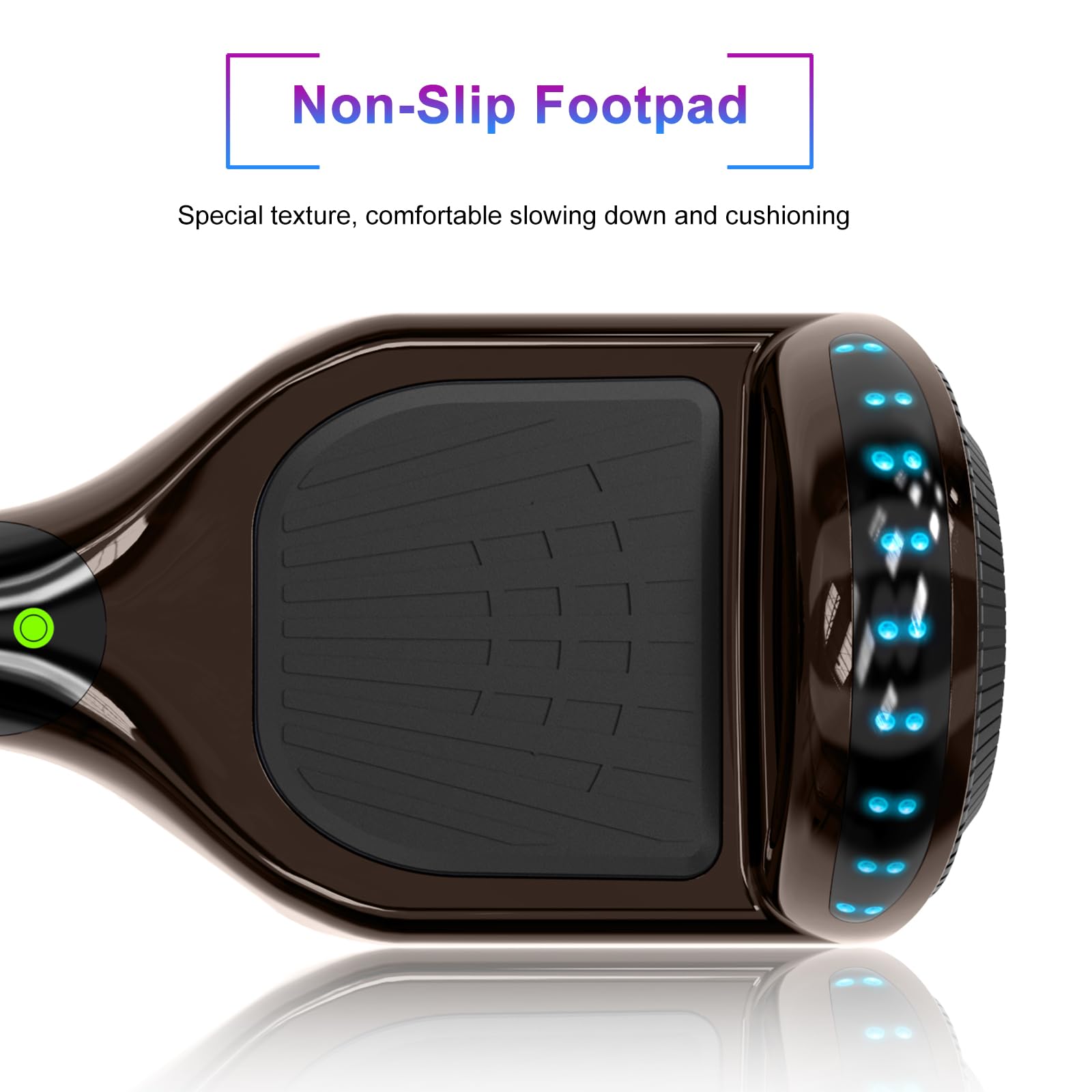 SISIGAD Hoverboard for Kids Ages 6-12 - Bluetooth Speaker & LED Light Wheels - UL2272 Certified Self-Balancing Scooter - Perfect Birthday Gift for Boys & Girls - Indoor & Outdoor Fun