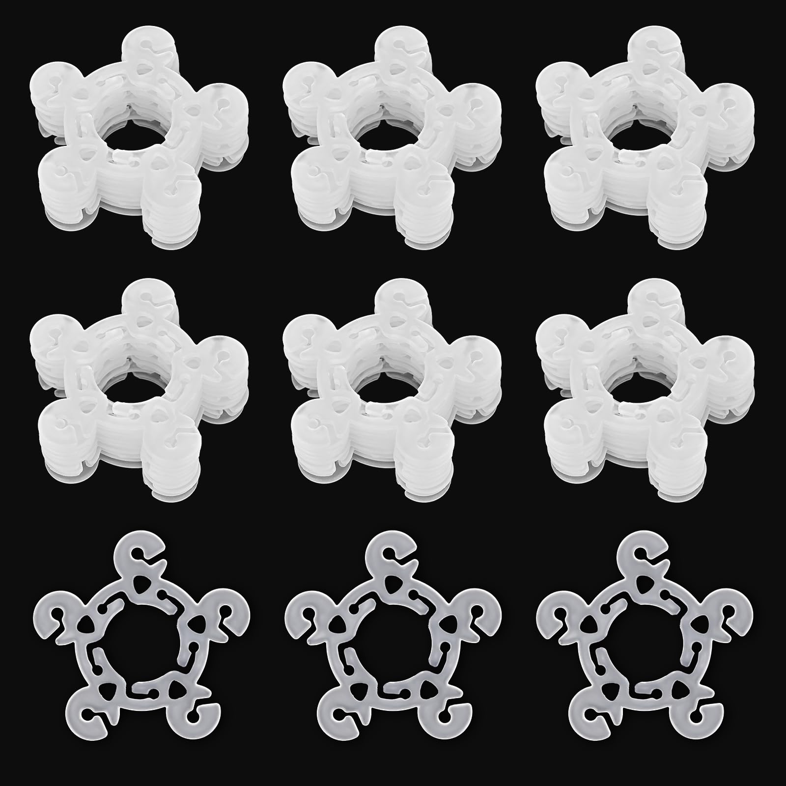 60 PCS Balloon Clips for Balloon Arch, Column Stand & Flowers - Reusable Plastic Clips for Party Decorations - Perfect for Birthday, Wedding, Baby Shower & Holiday Events