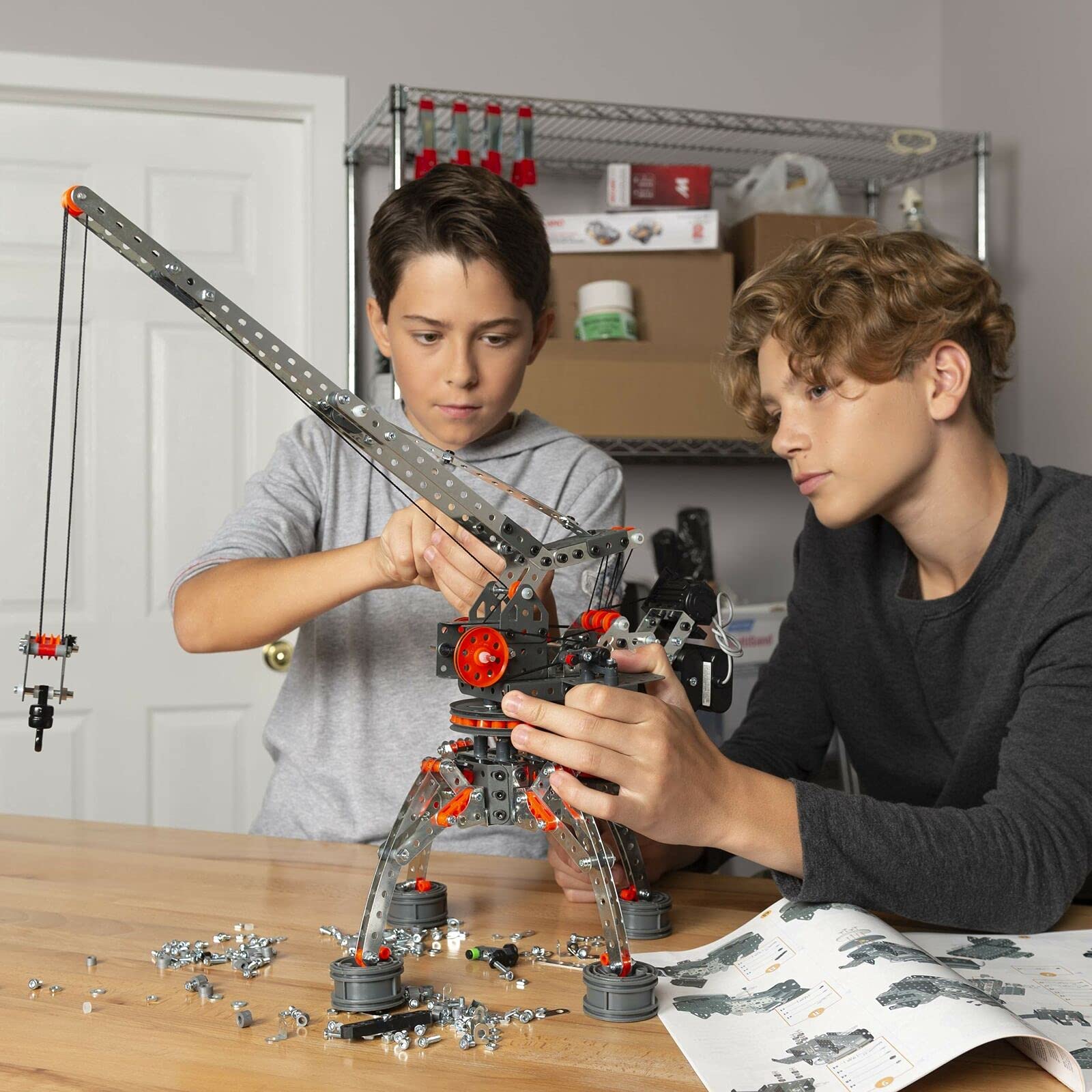 MECCANO Erector Super Construction 25-in-1 Motorized Building Set - 638-Piece STEM Educational Toy for Kids Ages 10+ | Creative Engineering Kit for School Projects & Hands-On Learning