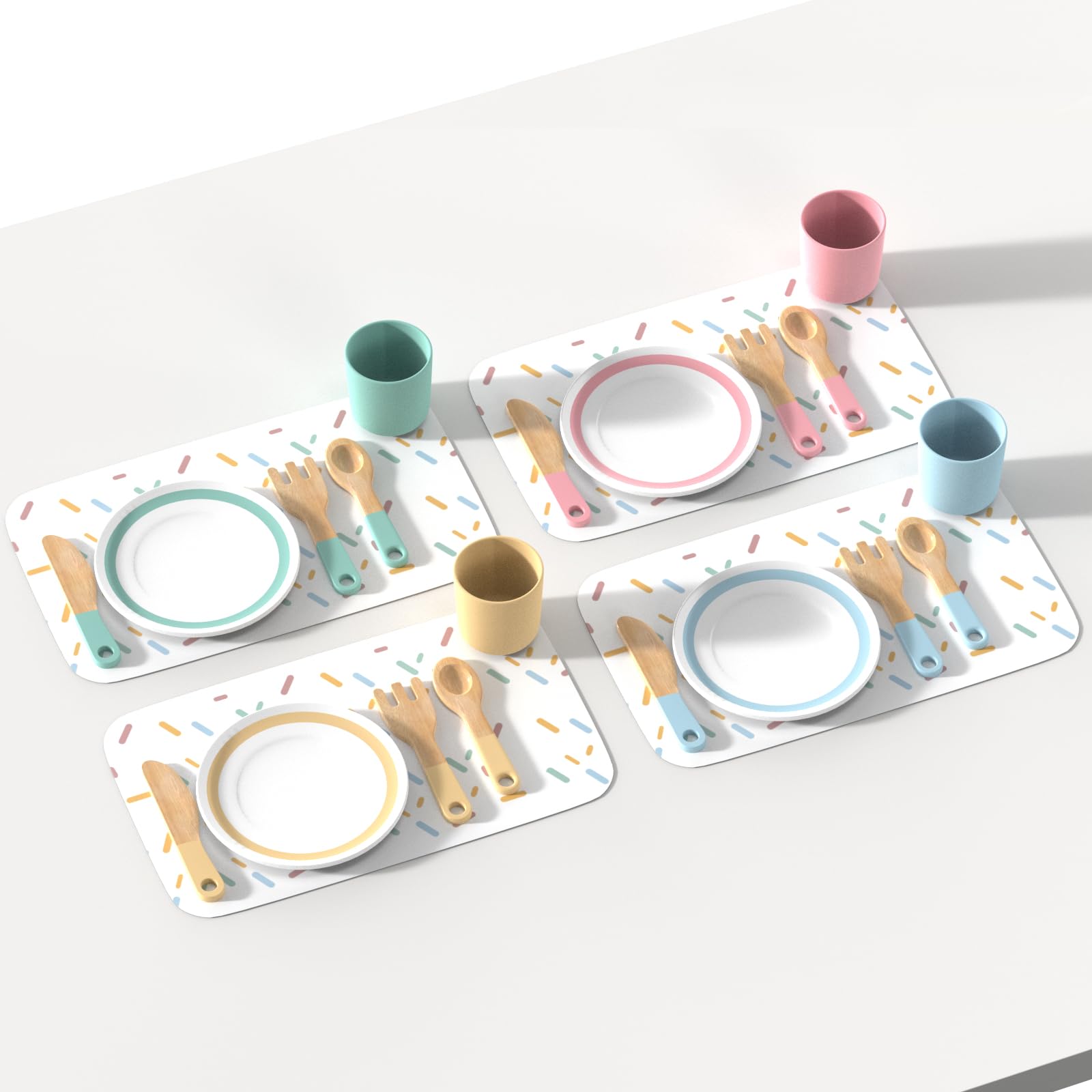 IIFONII 33PCS Wooden Kitchen Playset for Kids - Montessori Pretend Play Toy Dishes & Accessories for Toddlers 1-6 Years, Perfect for Home, Preschool & Daycare Pretend Cooking Fun