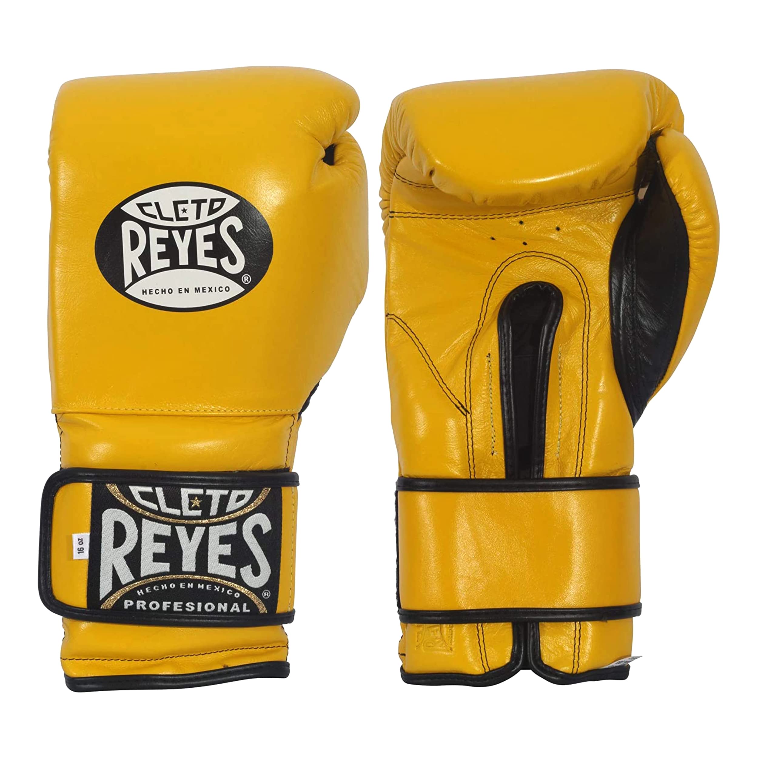 Cleto Reyes Premium Leather Training Gloves - Hook & Loop Closure, Attached Thumb for Boxing & MMA | Ideal for Sparring, Heavy Bag Work & Fitness Training