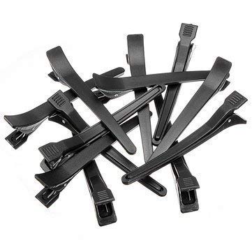 Professional UD Salon Hair Sectioning Clips for Women - 12PCS Black Hairdressing Clips for Styling, Cutting & Coloring | Perfect for Salons, Home Use & DIY Hairstyles