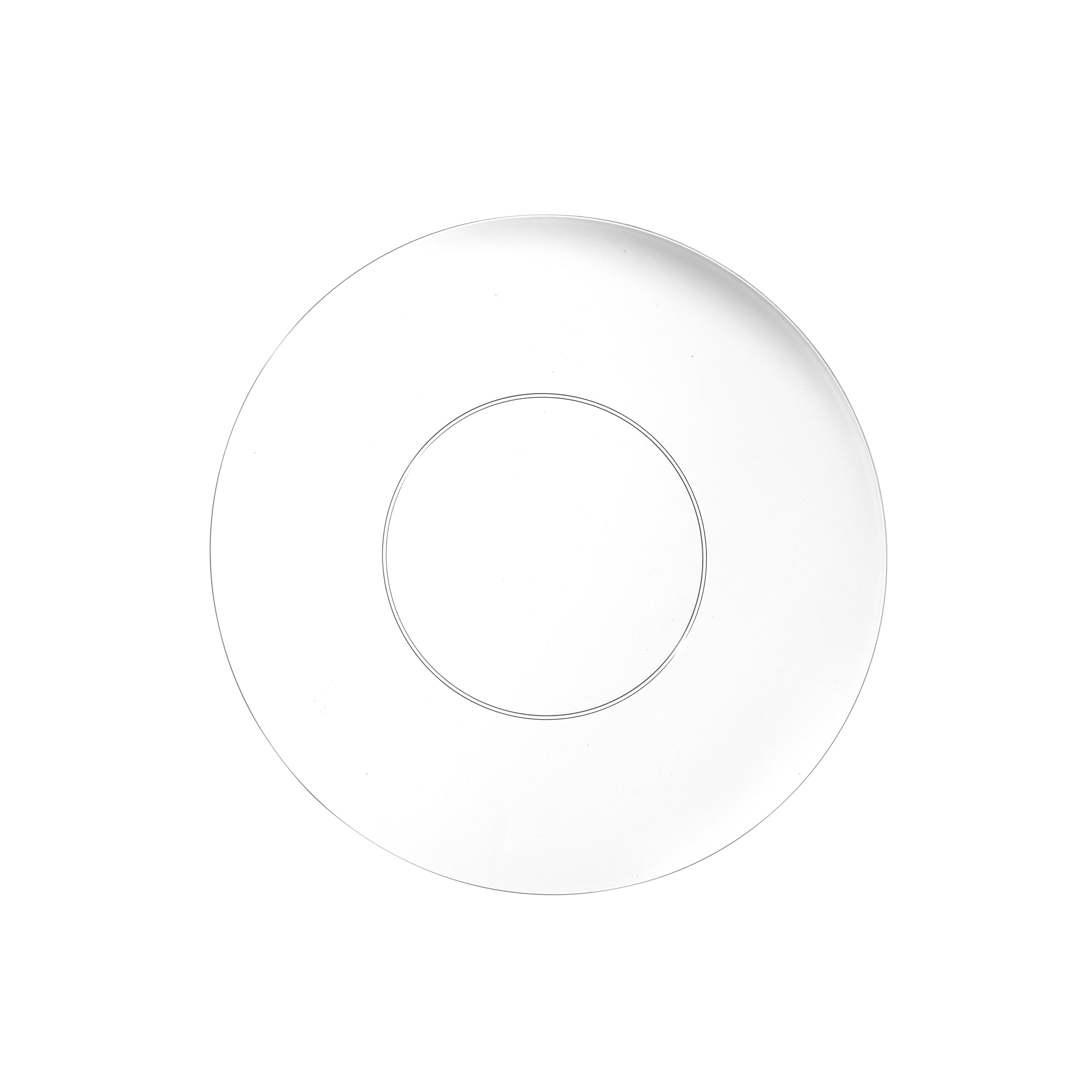 Clear Round Plastic Plates - 50-Pack Eco-Friendly Disposable Dinner Plates for Parties, Picnics & Events | BPA-Free, Shatterproof & Lightweight | Perfect for Birthday, Wedding & Outdoor Dining