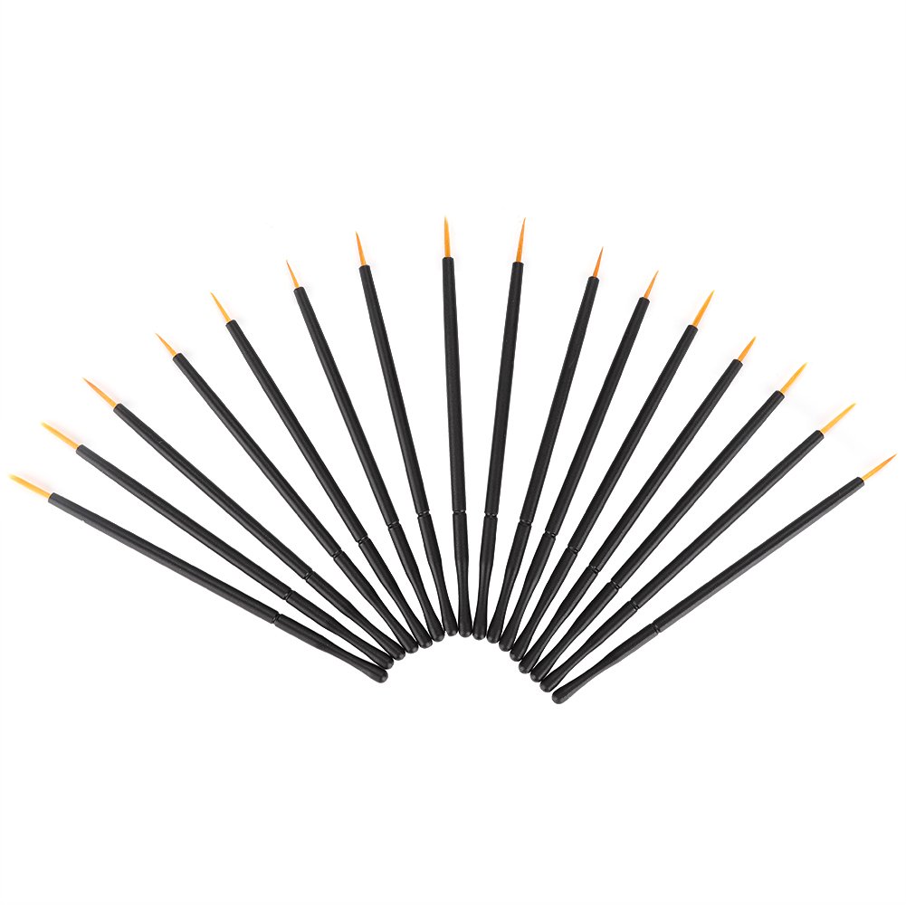 100pcs Disposable Eyeliner Brushes - Ultra Thin Precision Liquid Eyeliner Brush Wands for Flawless Makeup Application | Perfect for Professional Salon Use & Home Makeup Kits | Soft & Hard Head Options for Eyeliners, Eyeshadows & Cosmetic Tools