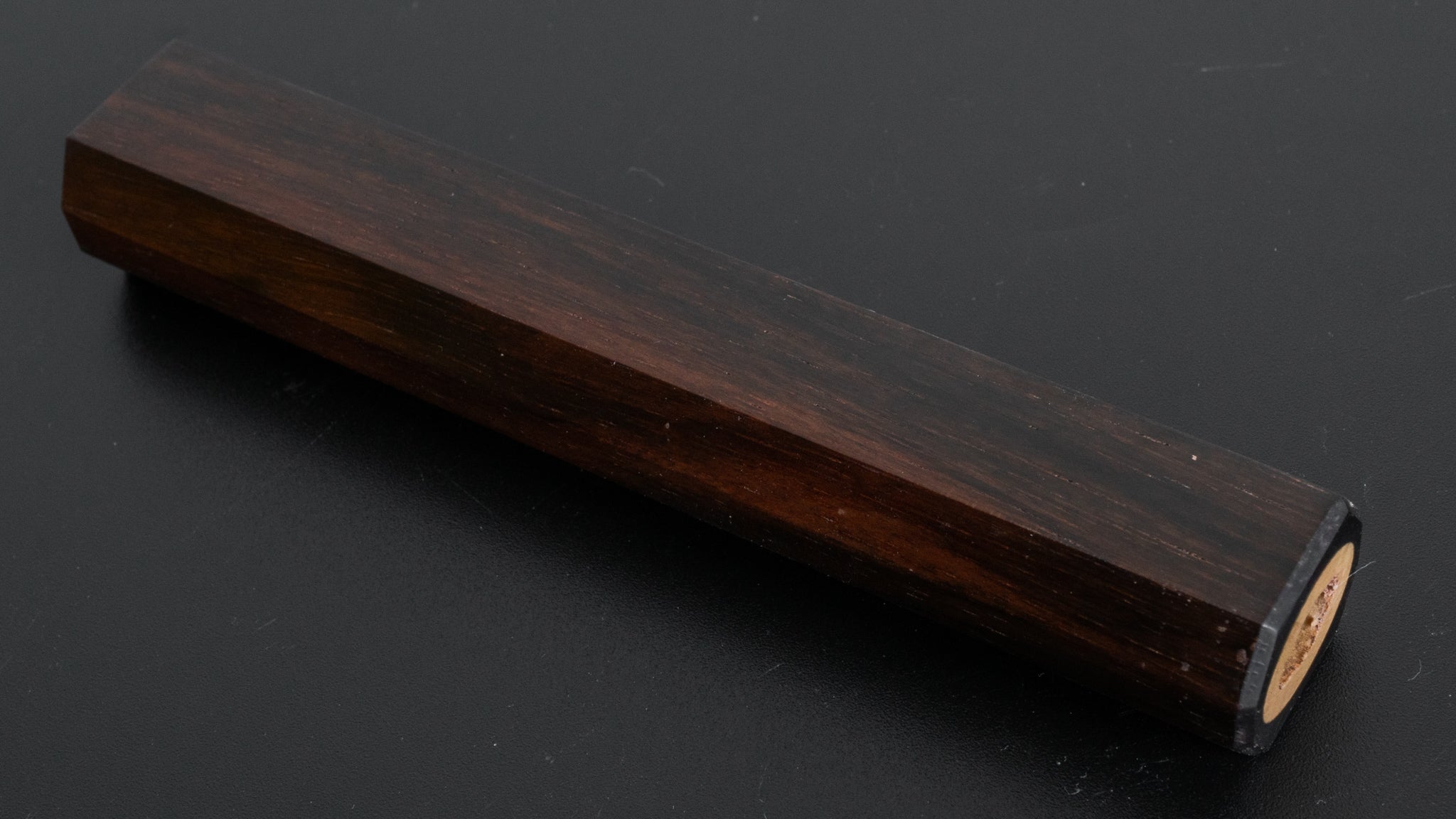 Hitohira WB Mono Handle Makassar Ebony 115mm - Premium Japanese Chef Knife Handle for Professional & Home Cooking, Perfect for Sushi, Meat Cutting & Vegetable Prep