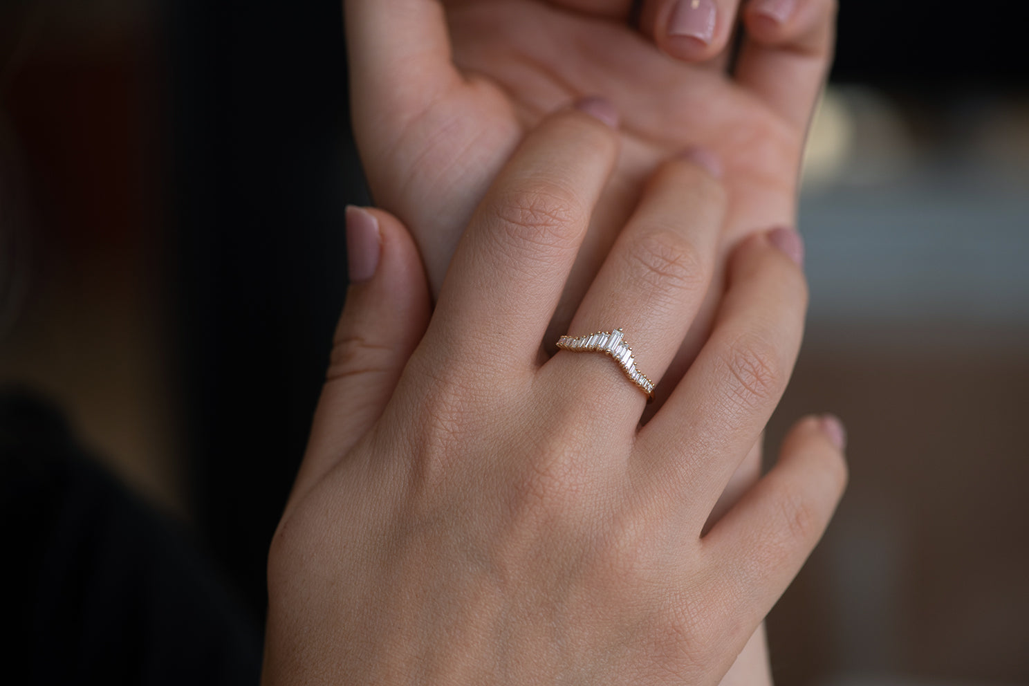 Art Deco Wedding Ring for Women - Elegant Tapered Baguette Diamond Engagement Ring | Vintage Inspired Jewelry for Brides, Anniversary Gifts & Special Occasions