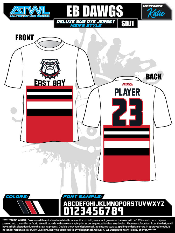 East Bay Fall League Men's Sublimated Basketball Jerseys - Custom Team Uniforms for Basketball Tournaments & Streetwear Fashion