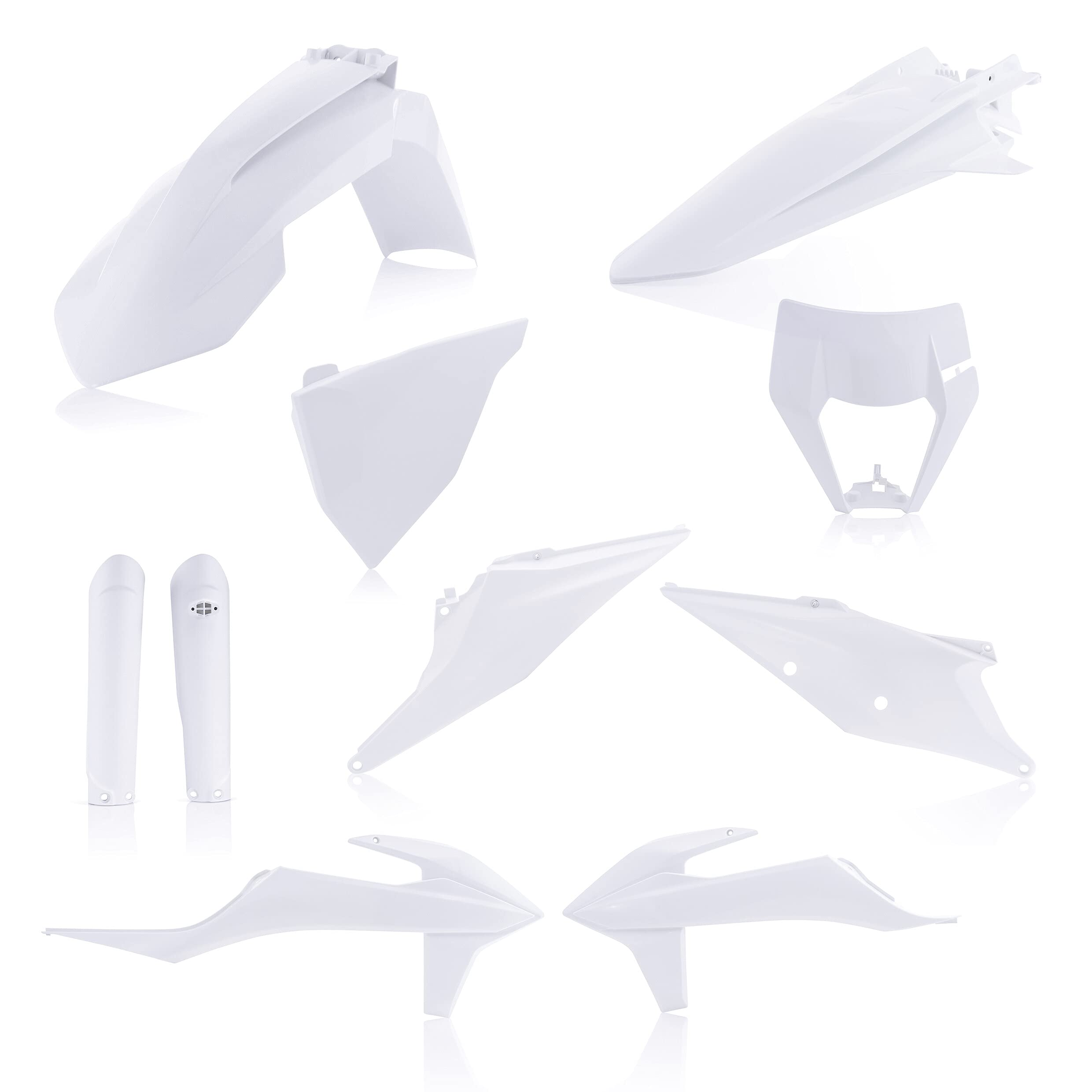 Acerbis Full Plastic Kit for KTM 20 White (2791546811) - Dirt Bike Body Replacement Parts for Off-Road & Motocross Racing - Perfect for KTM 20 Models