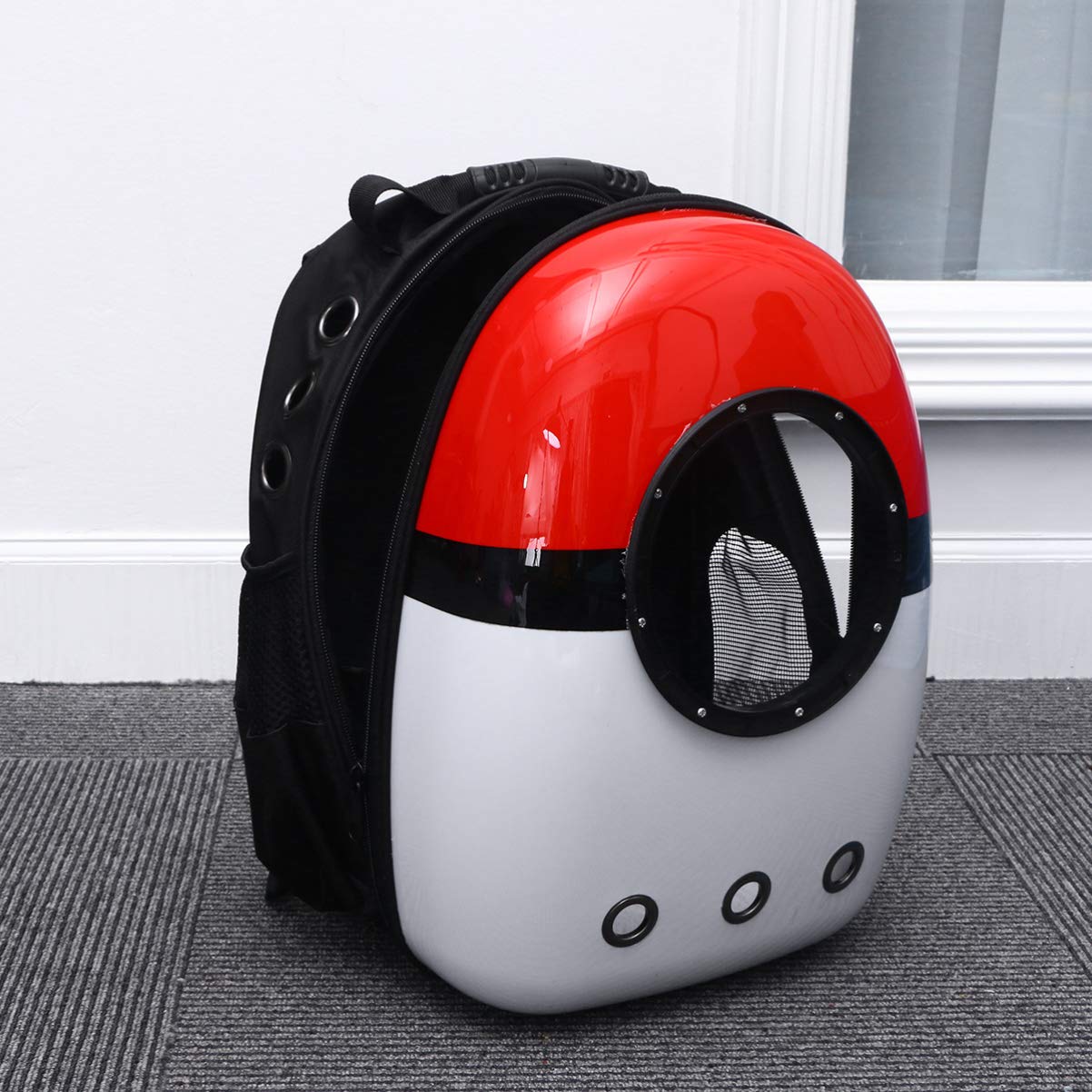 TEHAUX Transparent Pet Backpack Carrier - Bubble Shoulder Bag for Cats & Small Dogs - Travel Carrier for Airplane, Hiking & Outdoor Adventures