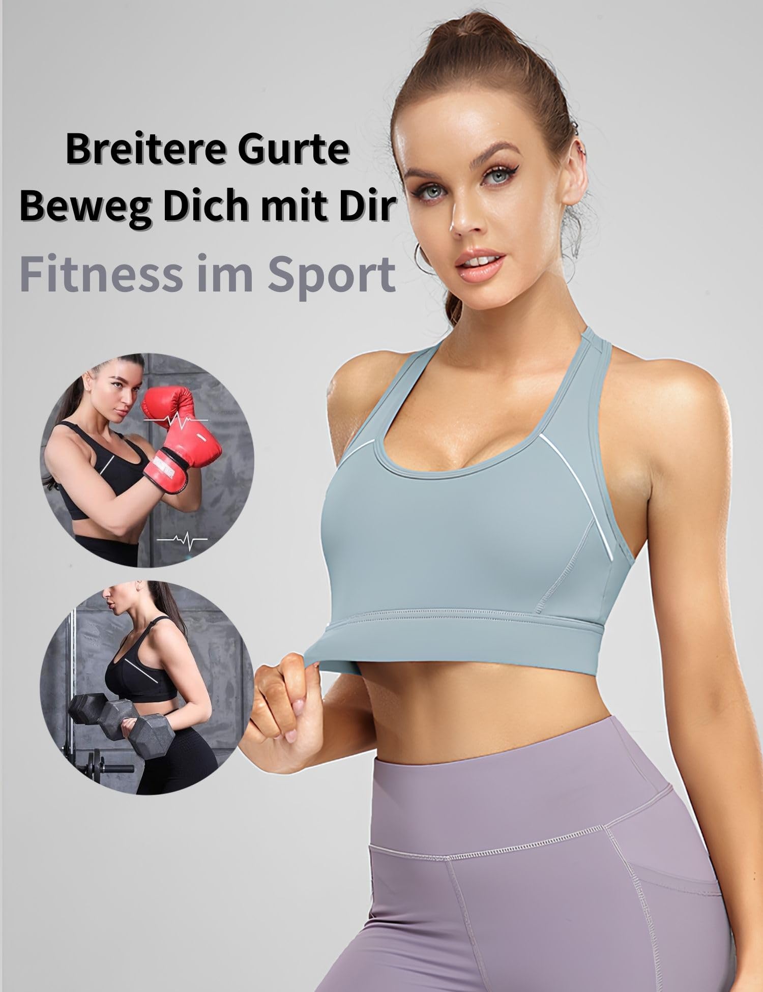 High Support Sports Bras for Women - Comfortable & Breathable Workout Bras for Running, Yoga & Gym - Perfect for Everyday Wear & Sleeping
