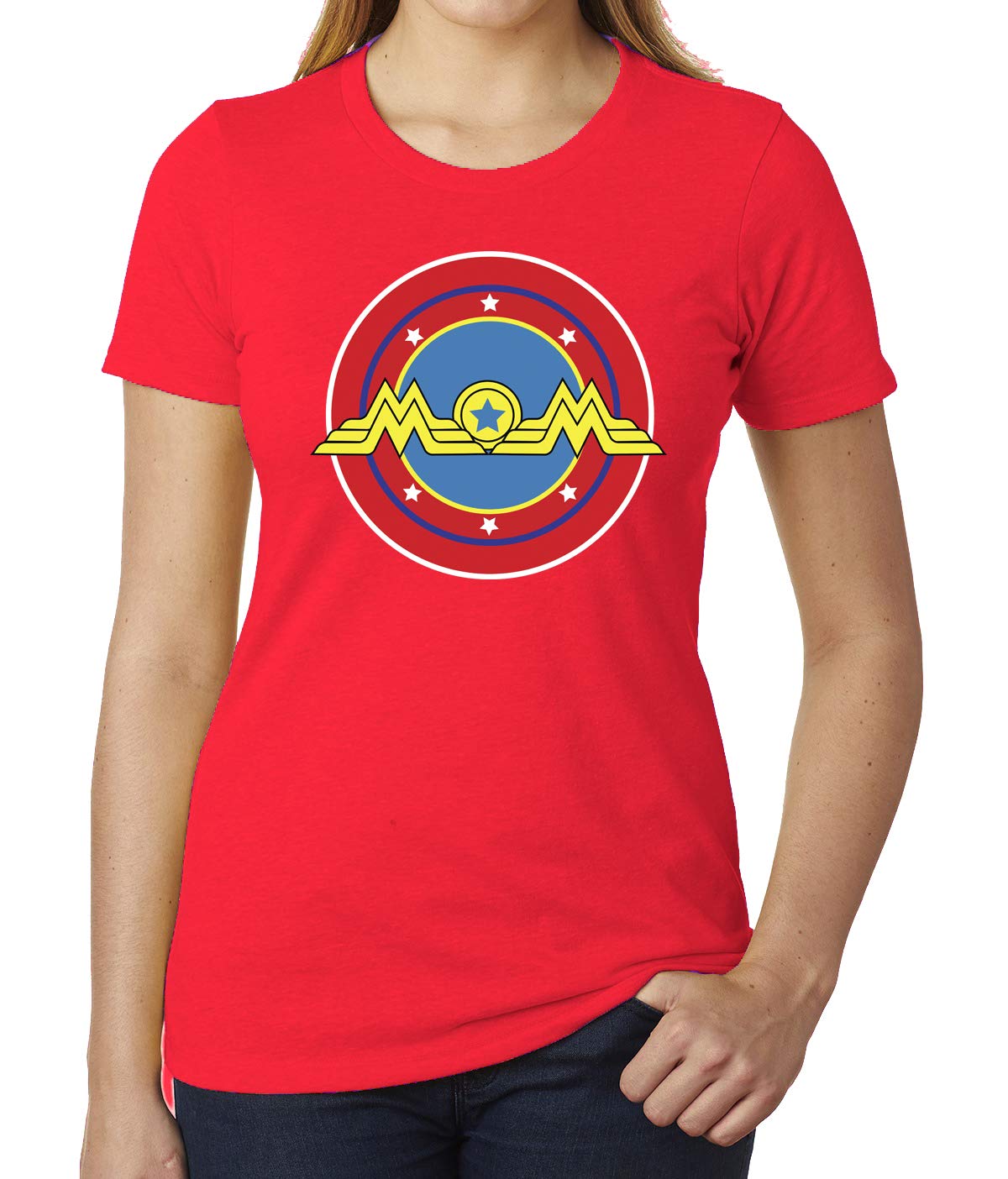 Funny Wonder Mom Graphic T-Shirt - Cute & Comfortable Cotton Tee for Mothers - Perfect for Mother's Day, Family Outings & Casual Wear