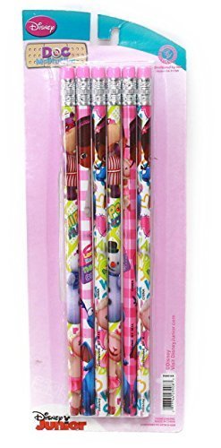 Doc McStuffins 6-Pack Pencils - Disney Kids School Supplies for Writing, Drawing & Coloring - Perfect for Classroom, Homework & Art Projects
