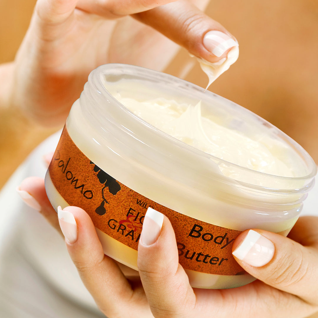 Di Palomo Wild Fig & Grape Body Butter 200ml - Ultra Hydrating & Nourishing Cream for Dry Skin | Perfect for Daily Moisturizing, Spa Days & Gift Giving