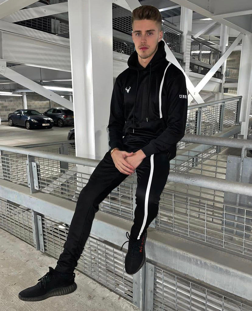 Cerus Black Hybrid Hoodie for Men & Women - Lightweight, Water-Resistant, Breathable Jacket for Outdoor Activities, Hiking, and Casual Wear
