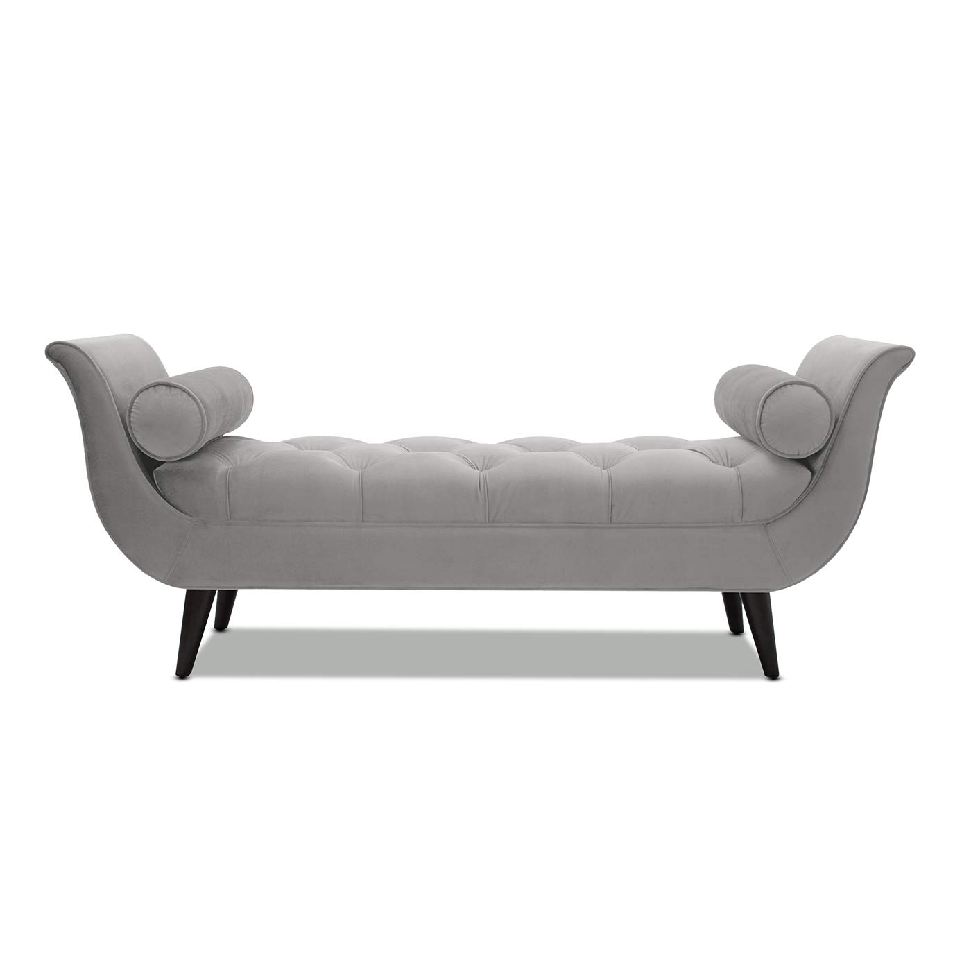 Jennifer Taylor Home Agnes Tufted Flared Arm Entryway Bench - Upholstered Storage Ottoman with Button Tufting for Hallway, Living Room & Bedroom Decor