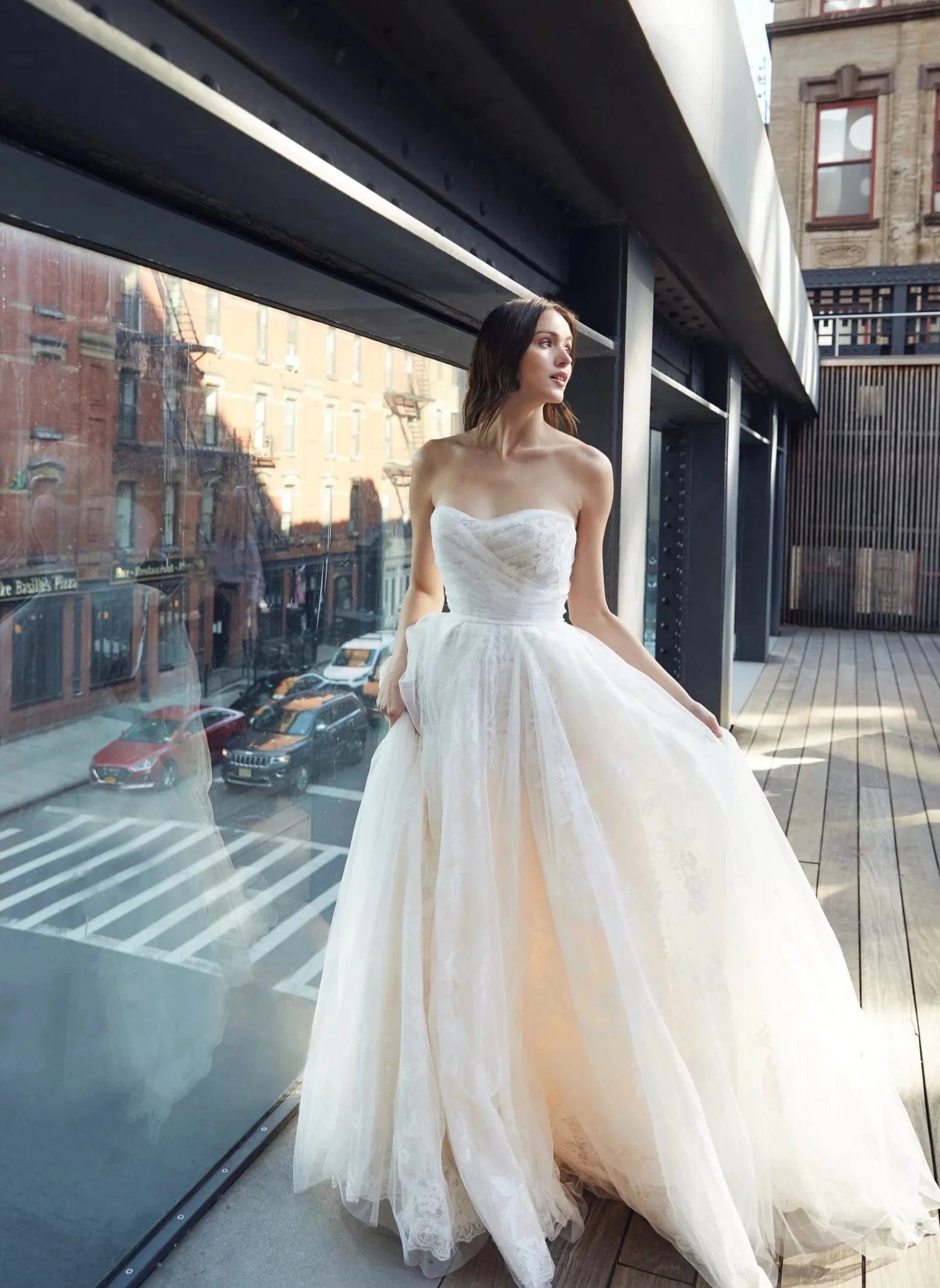 Monique Lhuillier BL20114 Bliss Wedding Dress Size 12 - Perfect for Bridal Gowns, Formal Events & Special Occasions