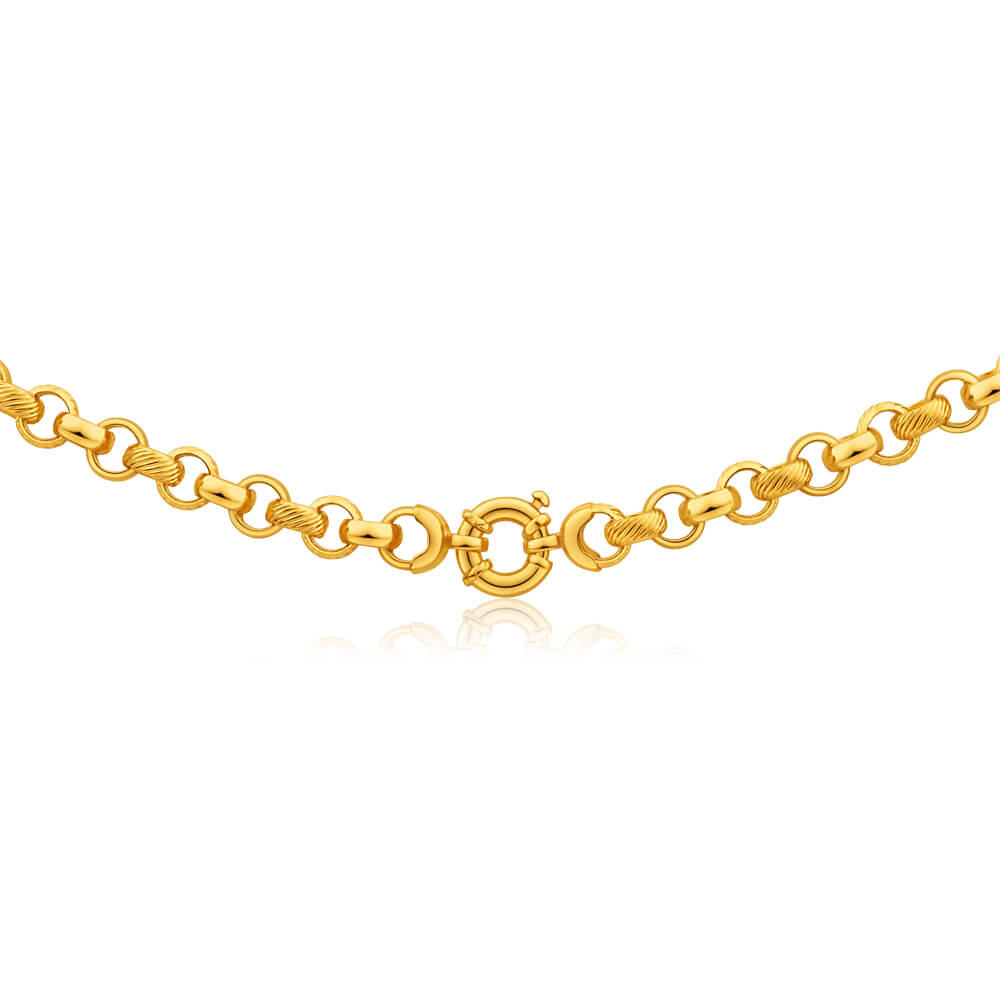 9ct Yellow Gold Belcher Chain for Women - Elegant & Durable Jewelry for Everyday Wear, Gifts & Special Occasions