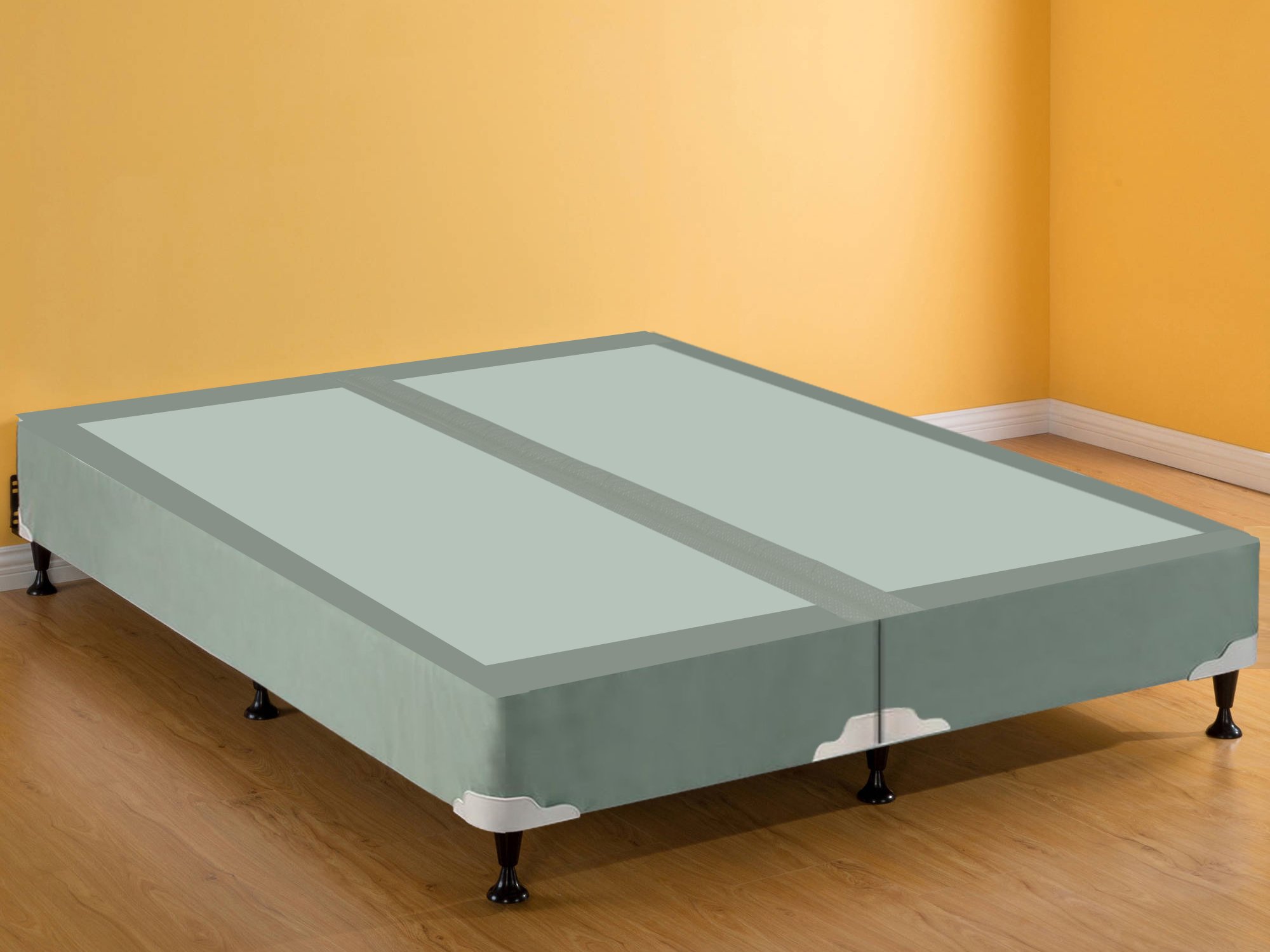 King Size Fully Assembled Metal Box Spring Foundation for Mattress - Sturdy Bed Base Support for Enhanced Comfort & Durability | Perfect for Bedroom, Guest Room & Dorm Use
