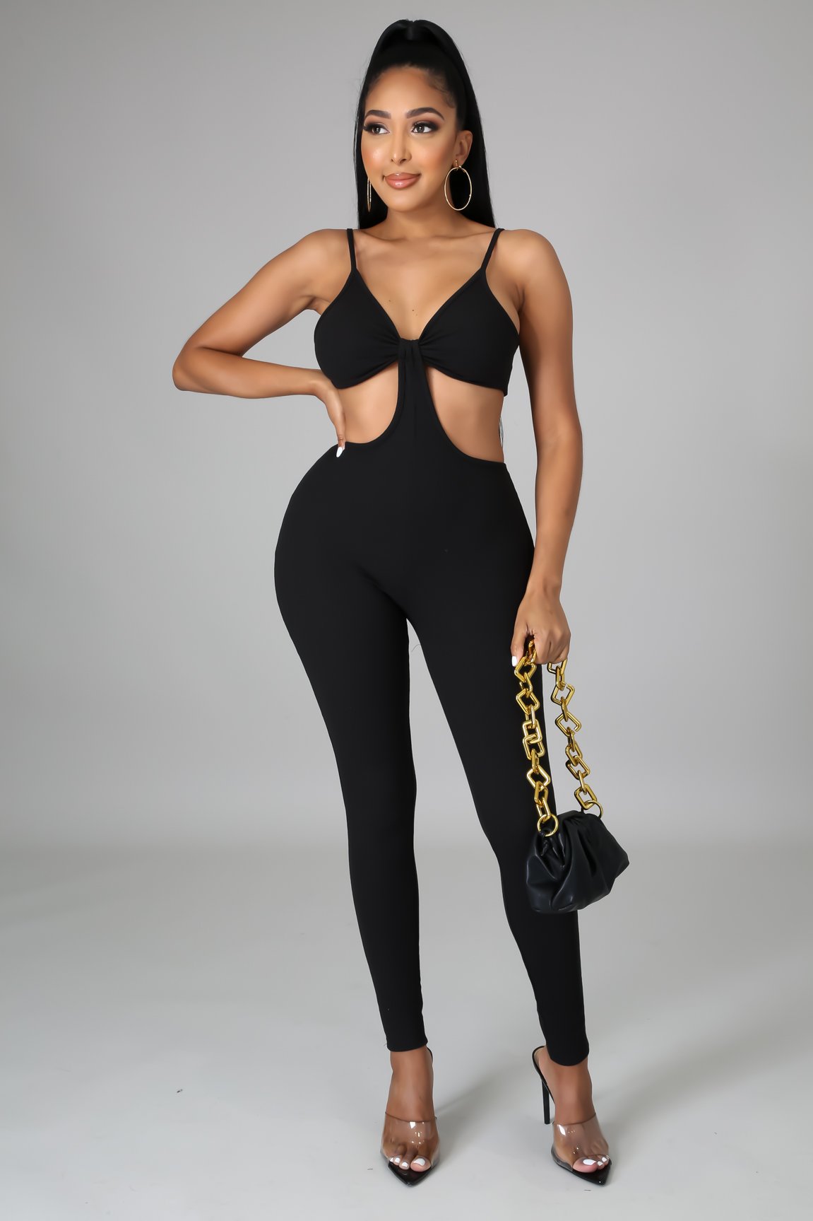 Laurel Jumpsuit for Women - Elegant Black Romper with Pockets | Perfect for Casual Outings, Date Nights & Summer Vacations