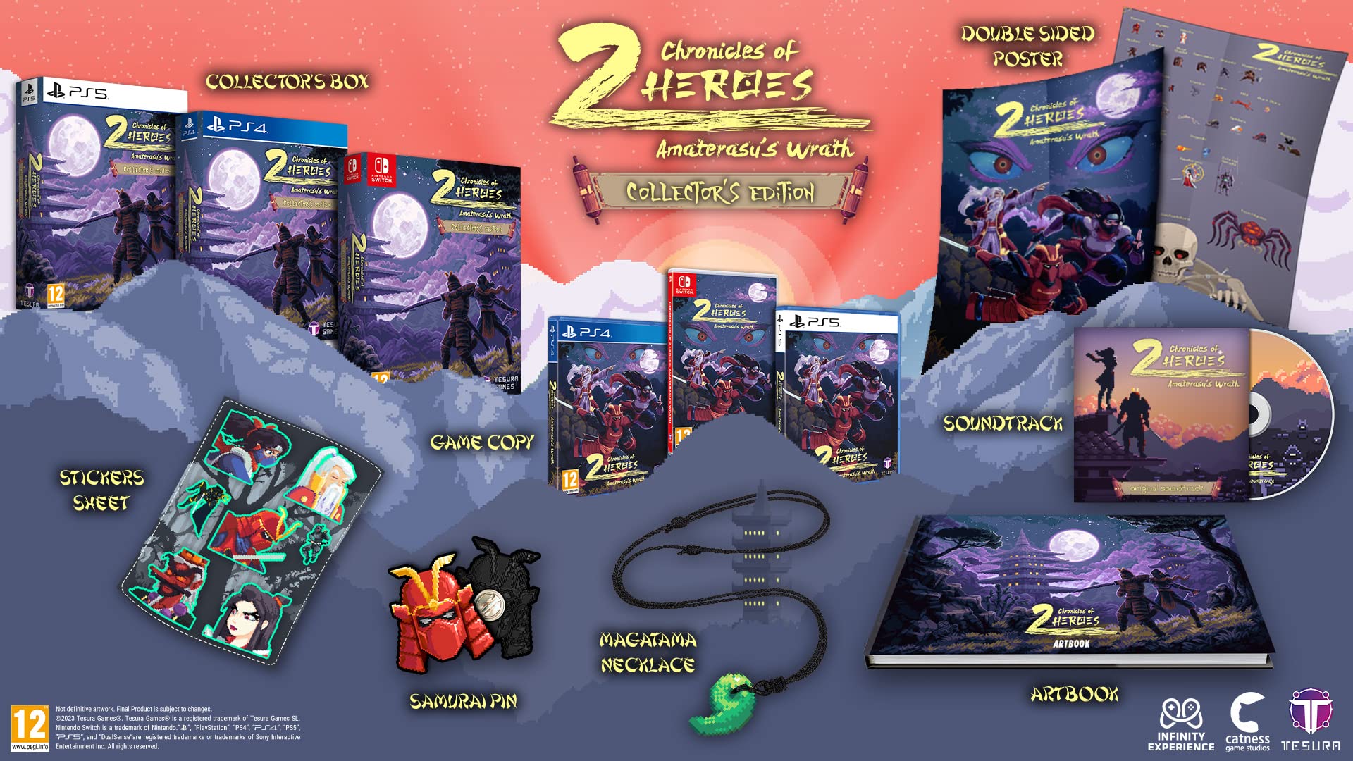 Tesura Games 2 Heroes: Amaterasu's Wrath - Nintendo Switch Collector's Edition for Adventure Gaming