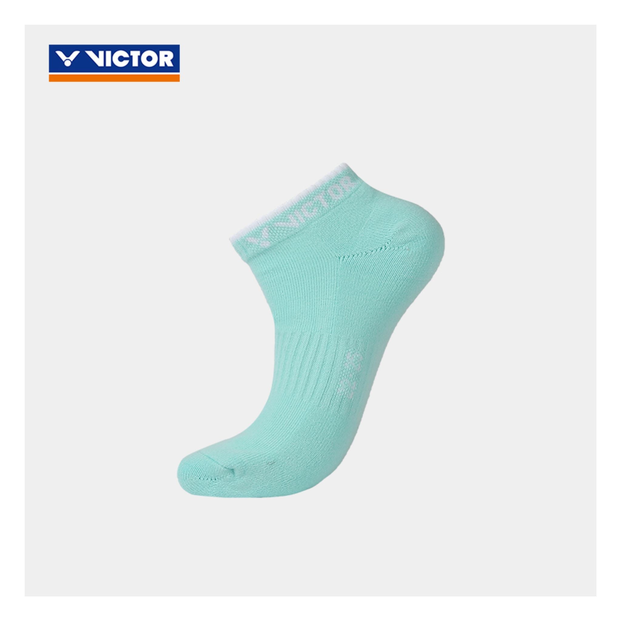 Victor SK194R Ankle Socks for Men & Women - Breathable Cotton Athletic Socks in Mint Green - Perfect for Running, Gym, Yoga and Everyday Wear