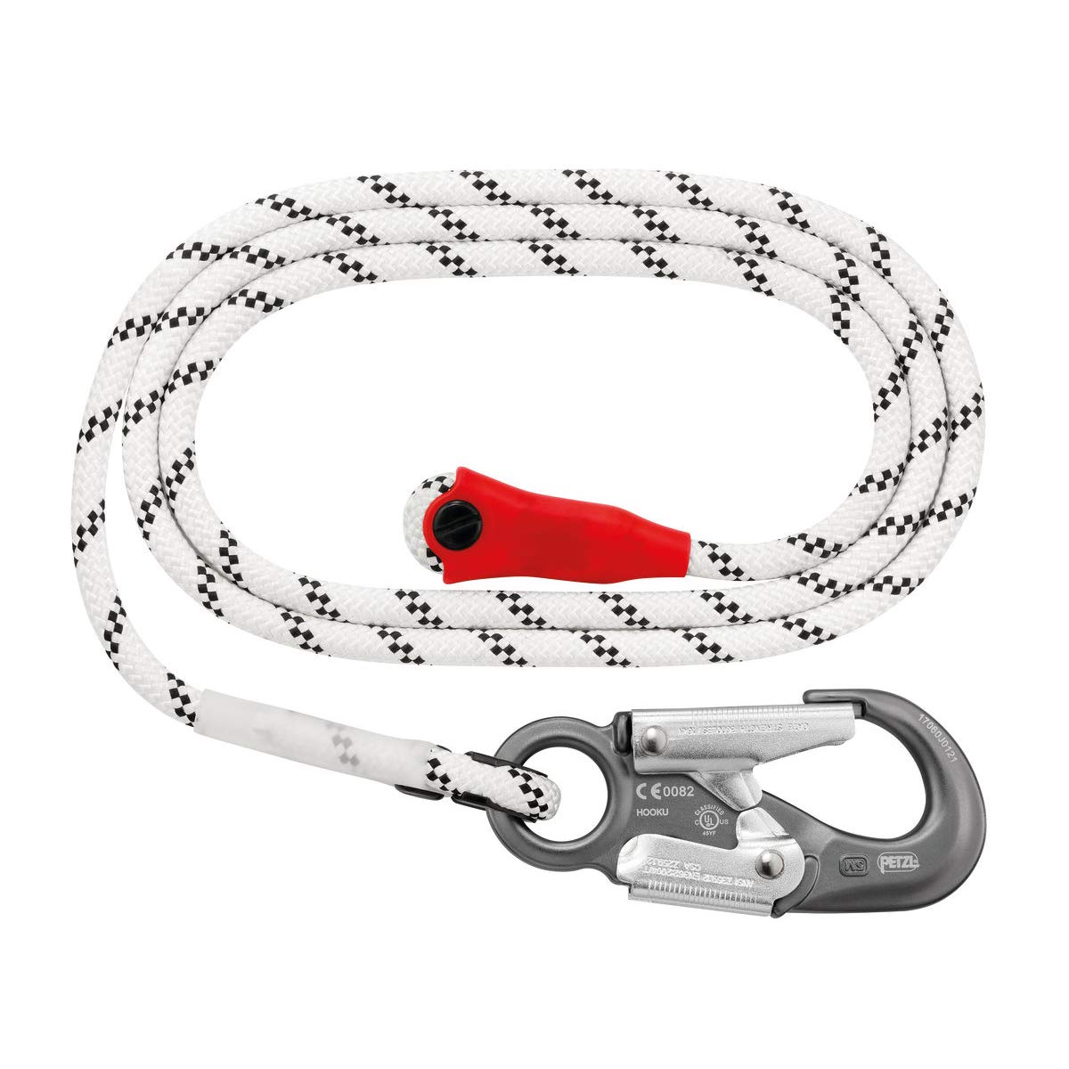 Petzl Grillon Hook Replacement Lanyard Rope - 5M/16.4ft Climbing Safety Gear for Rock Climbing, Rescue & Work at Height