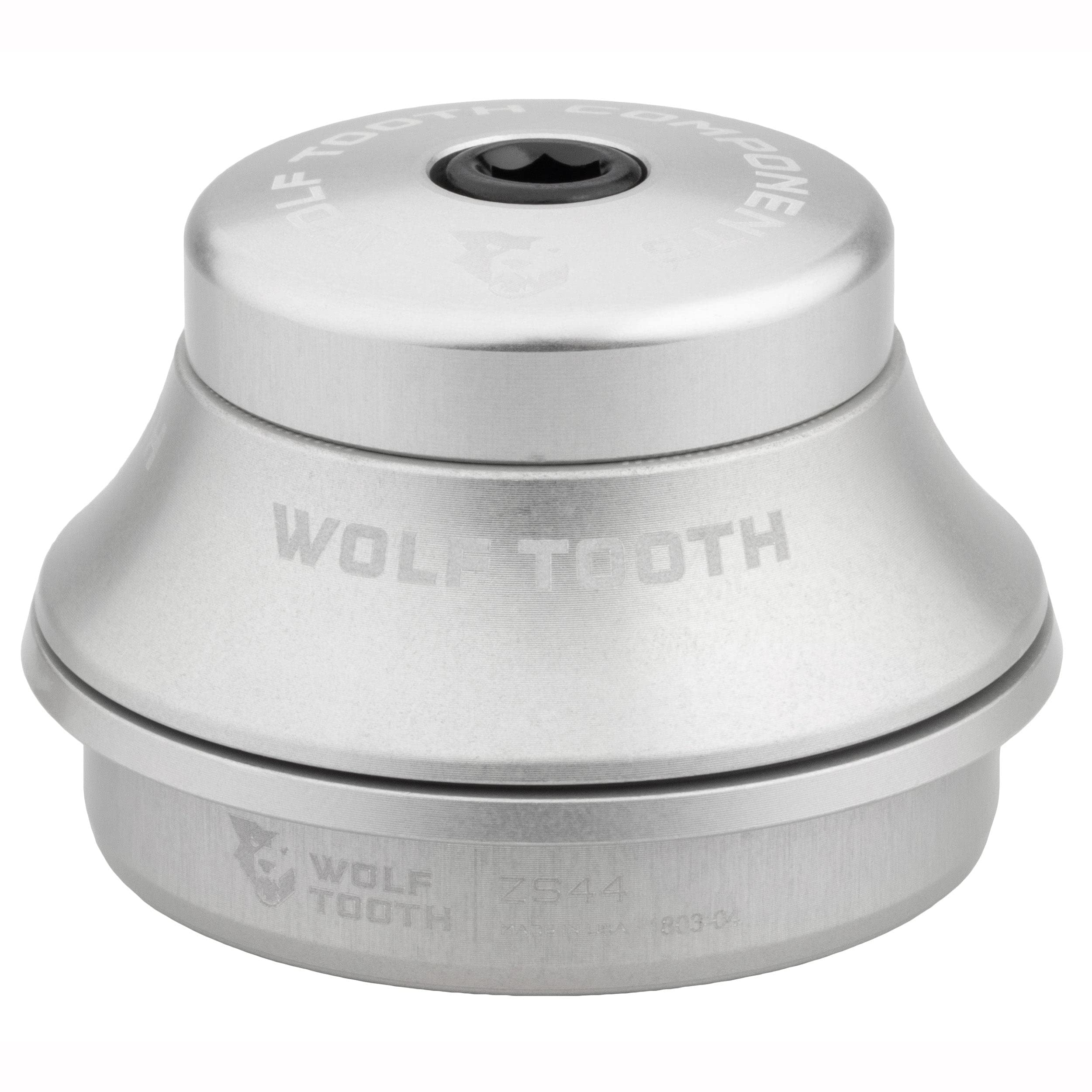 Wolf Tooth Premium Zero Stack (ZS) Headset - Lightweight MTB & Road Bike Headset for Smooth Steering - Perfect for Trail Riding, Commuting, and Performance Cycling