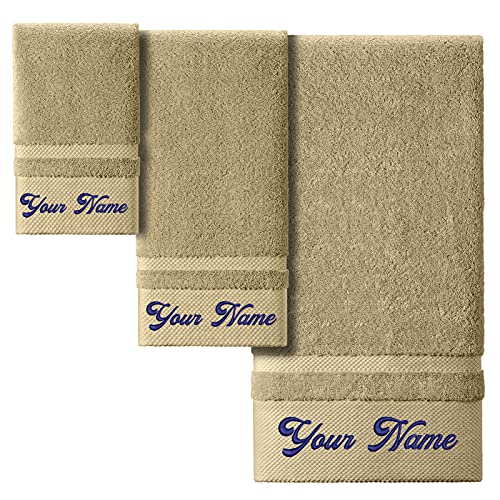 3 Pcs Towel Set-khaki