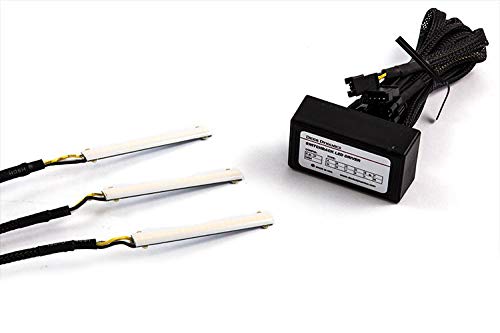 High Density LED Strip Lights - SF Switchback Triple 3 Inch Kit by Diode Dynamics | Perfect for Car Interior Lighting, Home Decoration & DIY Projects