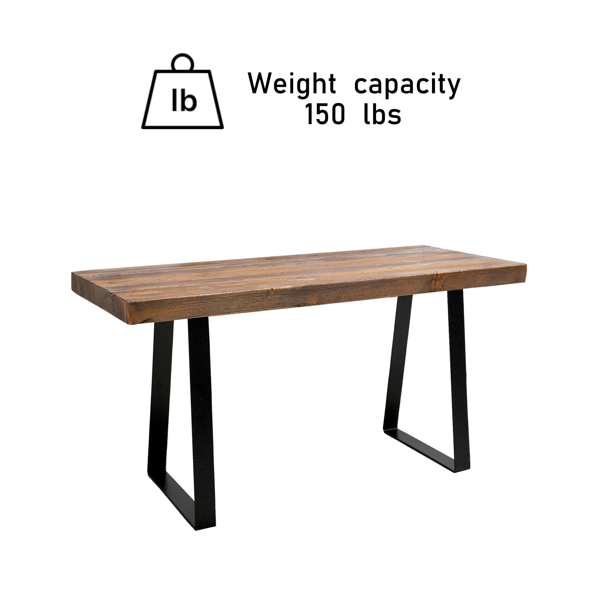 Natural Pine Wood Entryway Bench & Coffee Table - 33