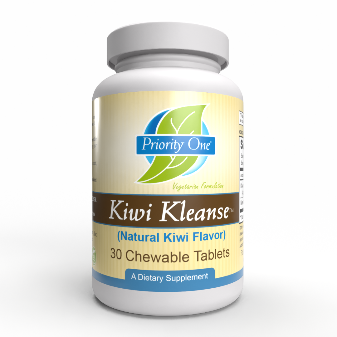Kiwi Kleanse Chewable Constipation Relief Tablets (30 Count) - Natural Digestive Support for Occasional Constipation - Easy to Take at Home, Work or Travel