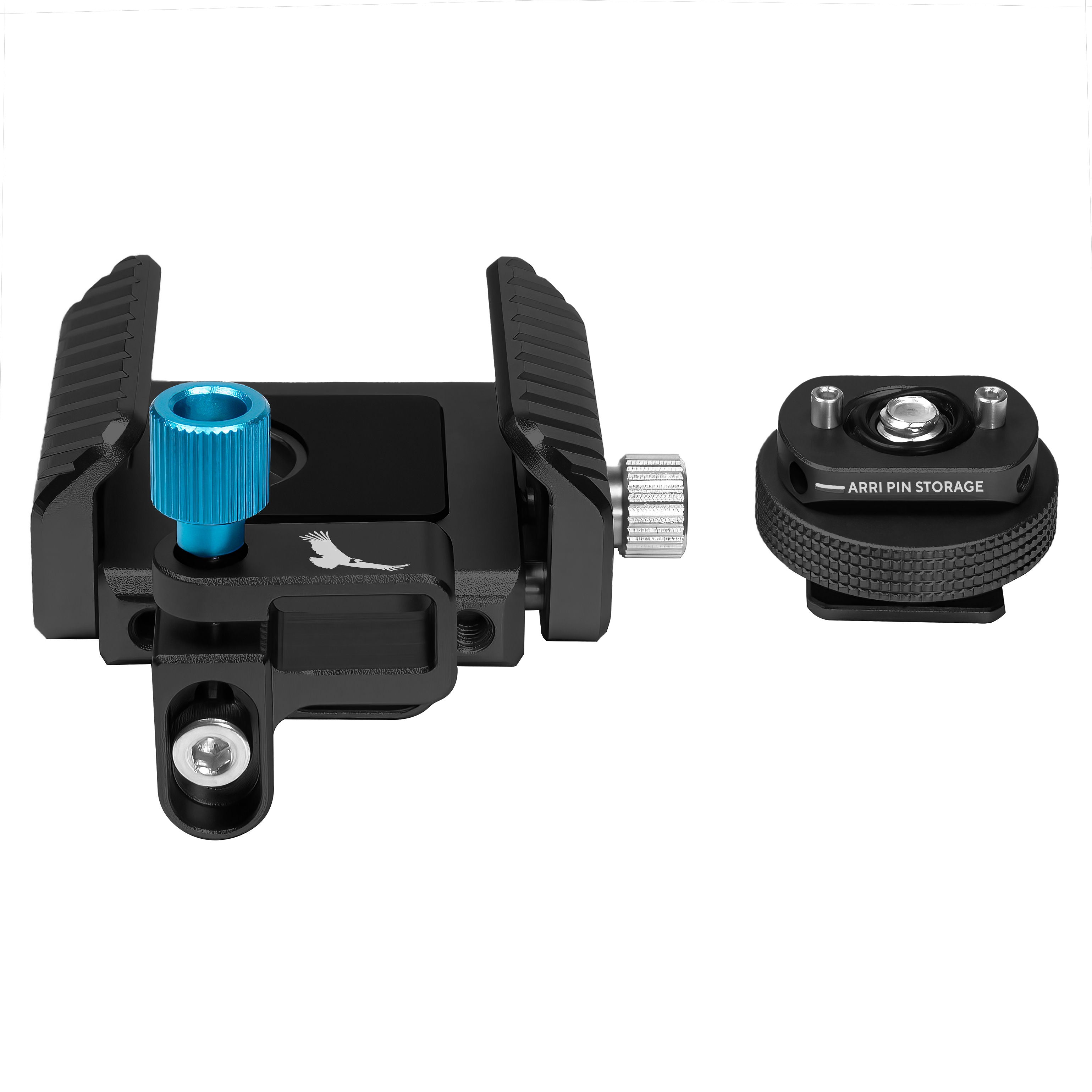 Kondor Blue Universal SSD Holder for External Recording - Compatible with Samsung T5, T7, Sandisk Extreme (Raven Black) - Perfect for Filmmaking, Photography & Video Editing