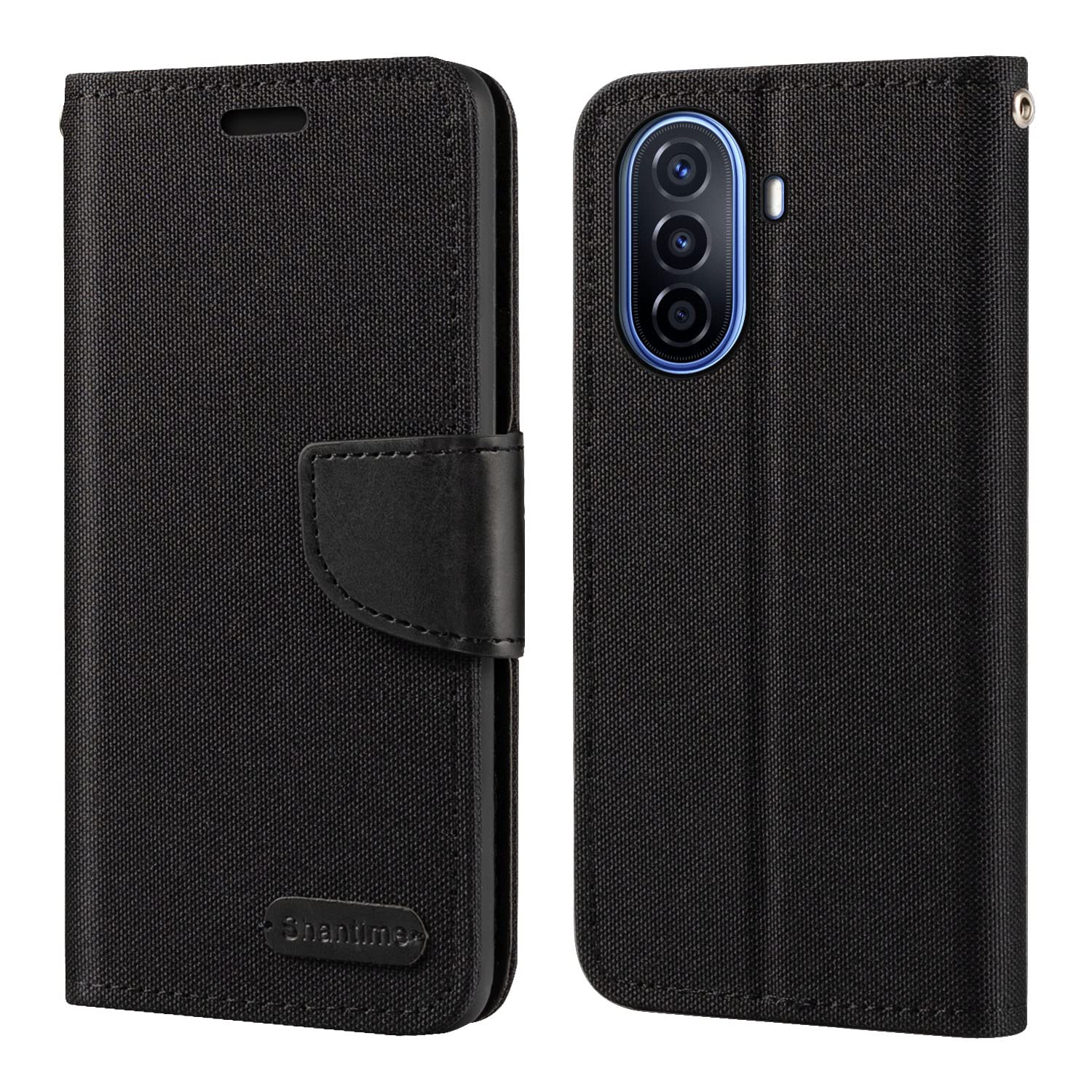 Premium Oxford Leather Wallet Case with Soft TPU Back Cover & Magnetic Closure for Huawei Nova Y70 Plus (6.75