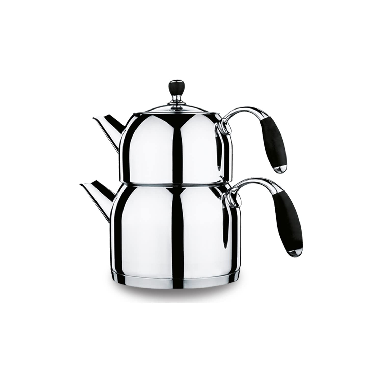 Korkmaz Flora Midi Electric Kettle 2.2L (74oz) - Purple & Black, 1.1 & 2 Quart Capacity, Fast Boiling for Tea, Coffee & Kitchen Use