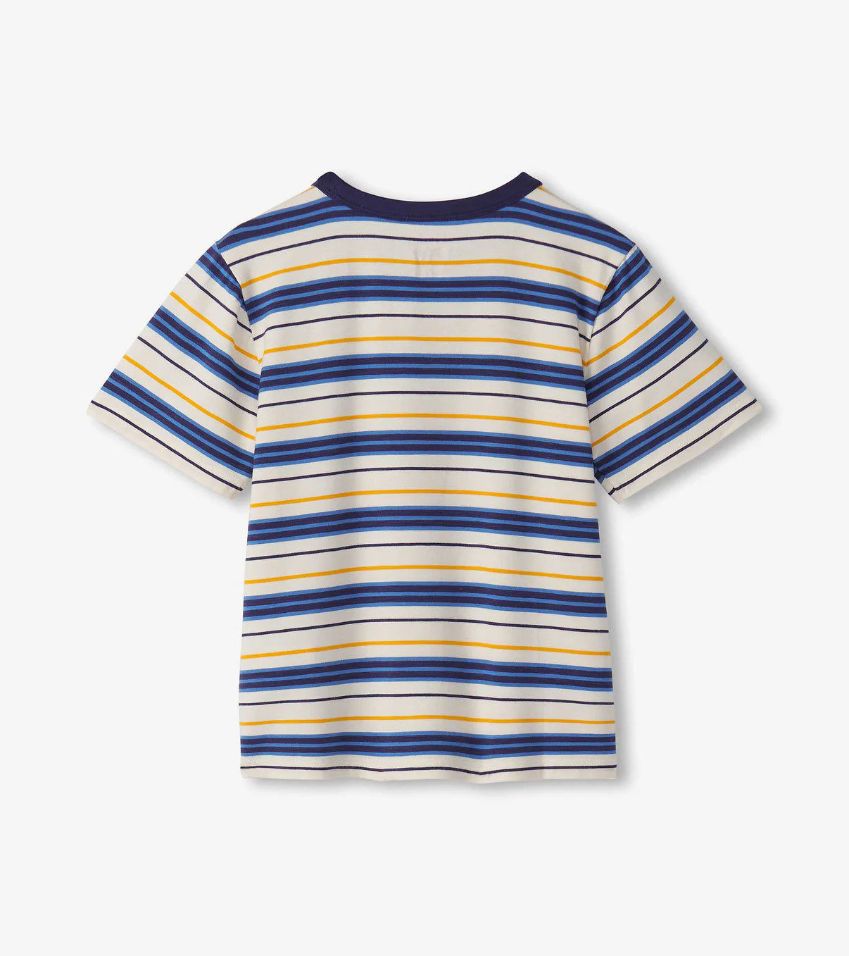 Patriotic Blue Striped Bamboo T-Shirt for Boys - Soft, Breathable & Eco-Friendly Kids Tee - Perfect for School, Playdates & Outdoor Adventures
