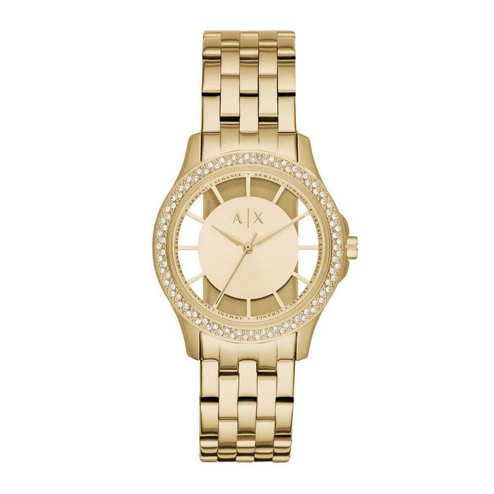 ARMANI EXCHANGE AX5251 Women's Gold Stainless Steel Watch - Elegant Fashion Accessory for Work, Parties & Everyday Wear