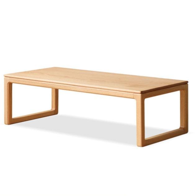 39.3x19.6x13.7 inch / 100x50x35 cm / Natural Wood Color / Oak Tea Table-