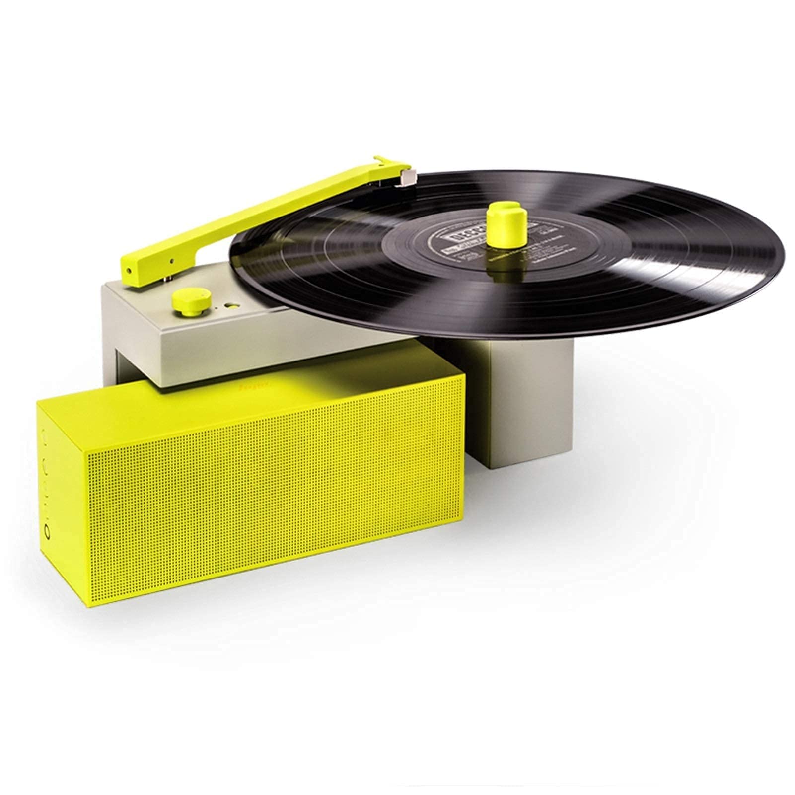 MaGiLL Bluetooth Record Player with Interactive Subwoofer - Wireless Vinyl Turntable & Smart Speaker for Home Audio - Perfect for Music Lovers, Parties and Vintage Decor
