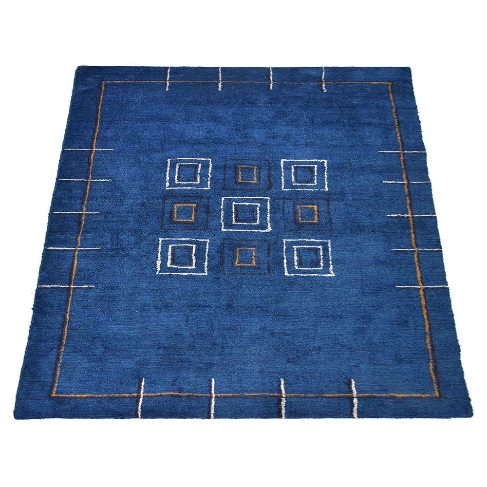 Handmade SereneFusion Hand Knotted Wool Area Rug - Bohemian Style Home Decor for Living Room, Bedroom & Office | Soft & Durable Floor Covering