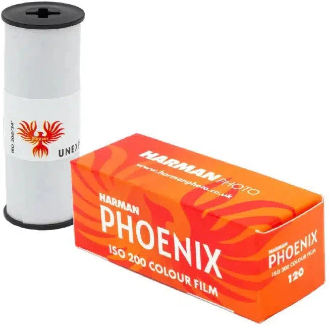 Harman Phoenix 200 Color Film 120 Roll - Professional Medium Format Film for Landscape, Portrait & Street Photography