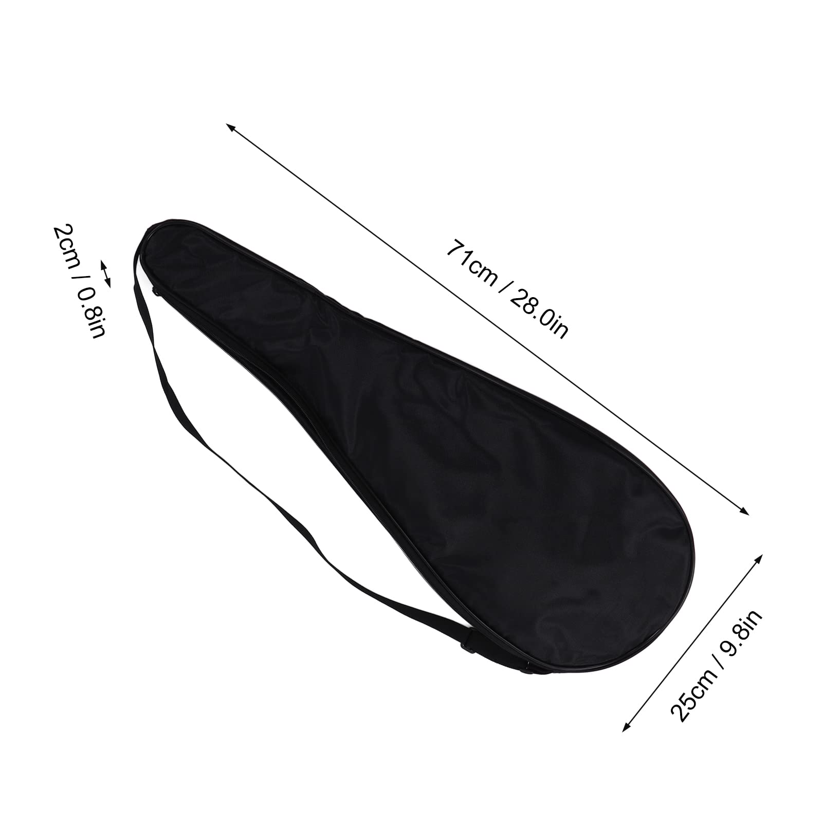 Premium Racquetball & Squash Racket Bag - Lightweight Padded Cover with Accessory Pocket & Adjustable Shoulder Strap | Perfect for Court Sports, Gym Storage & Travel Protection