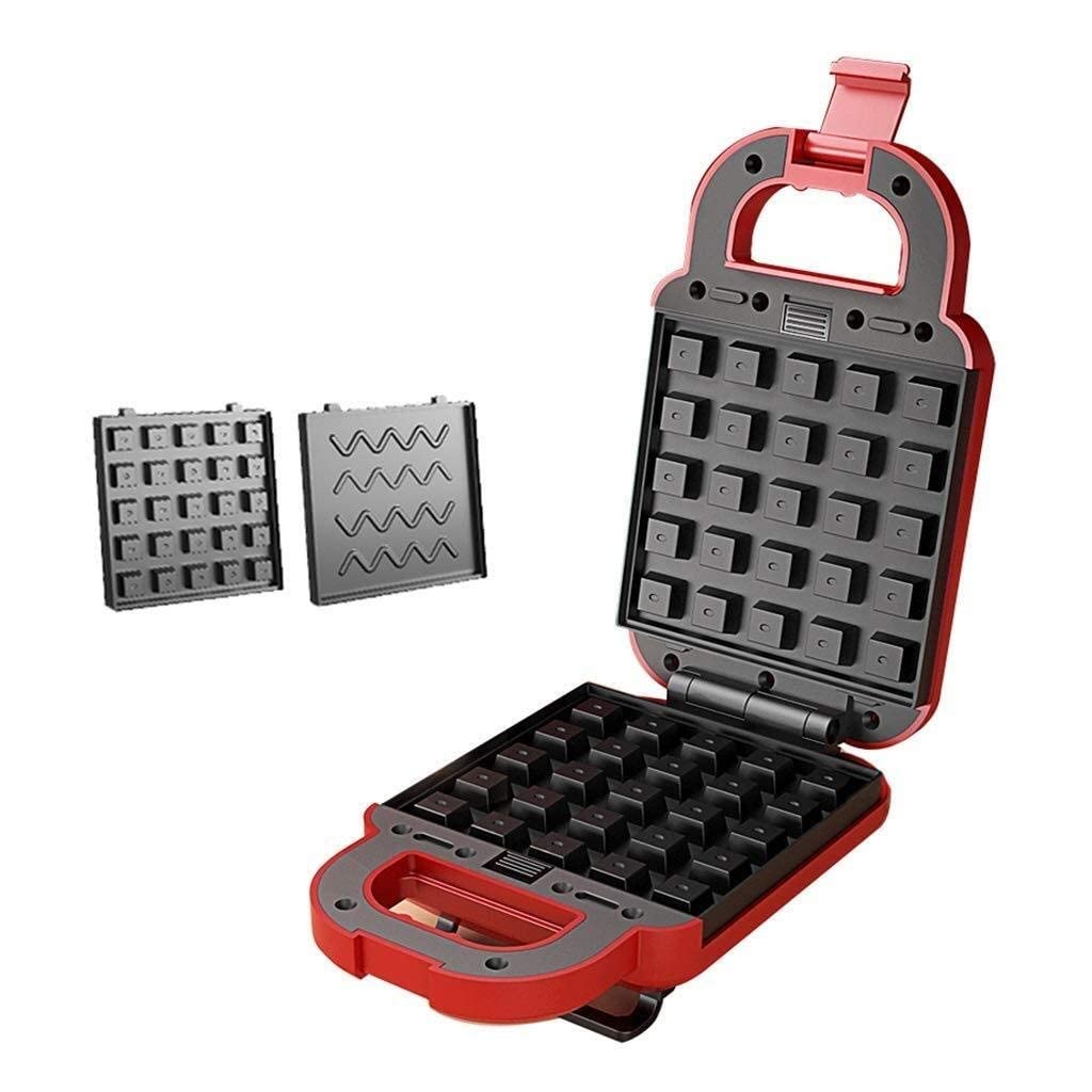 Professional 600W Electric Sandwich Maker & Waffle Iron - Non-Stick Grill Pan for Toasting, Steak Cooking & Cake Baking | Pink & Red Color Options | Perfect for Breakfast, Brunch & Family Gatherings